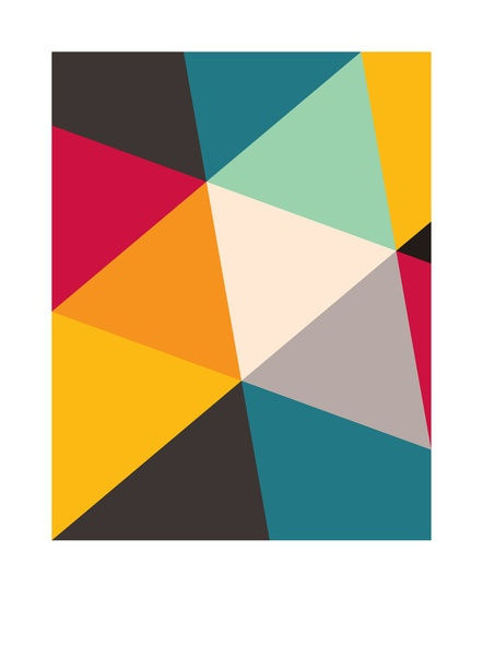 Wallpaper #_7g21pIBJvJKYCmEItw-219 Tilting Triangles Art Print by Gary Andrew Clarkesociety6
