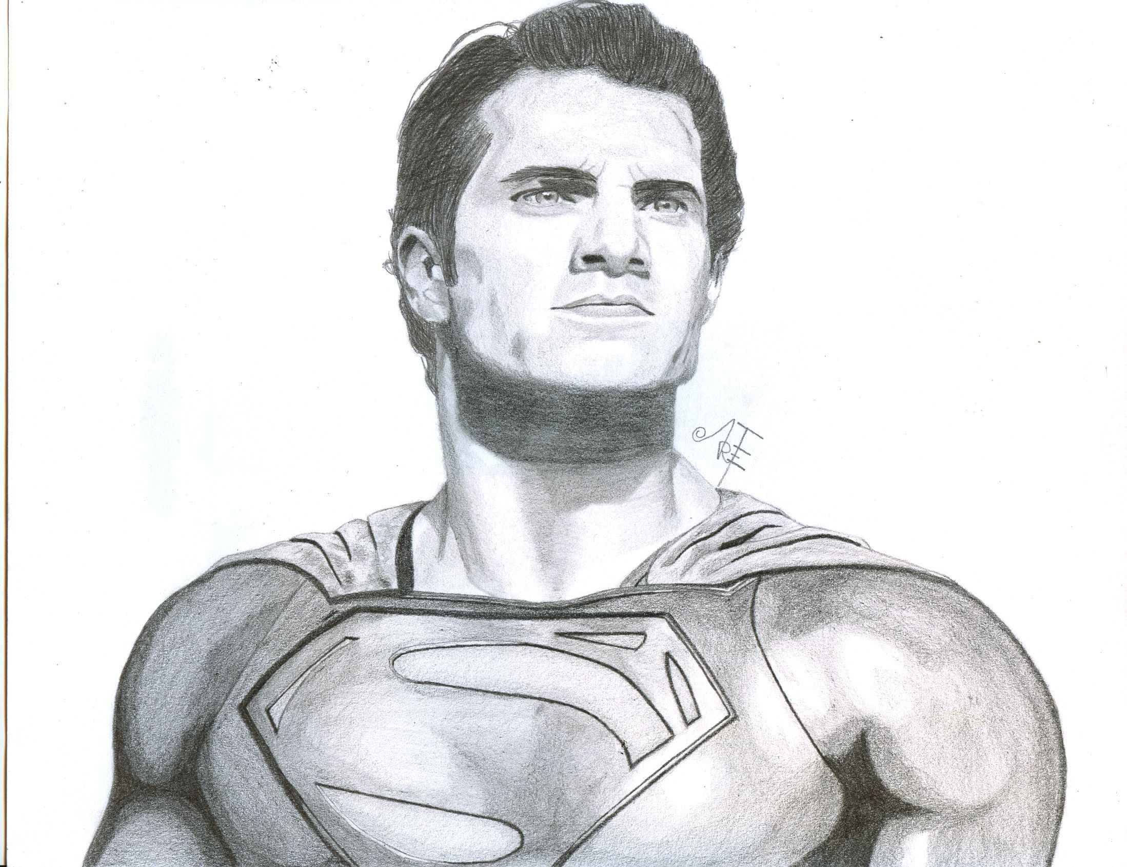 Wallpaper #486qJZMB71dOy6JZNxSF275 Pencil Superman Drawing Easy