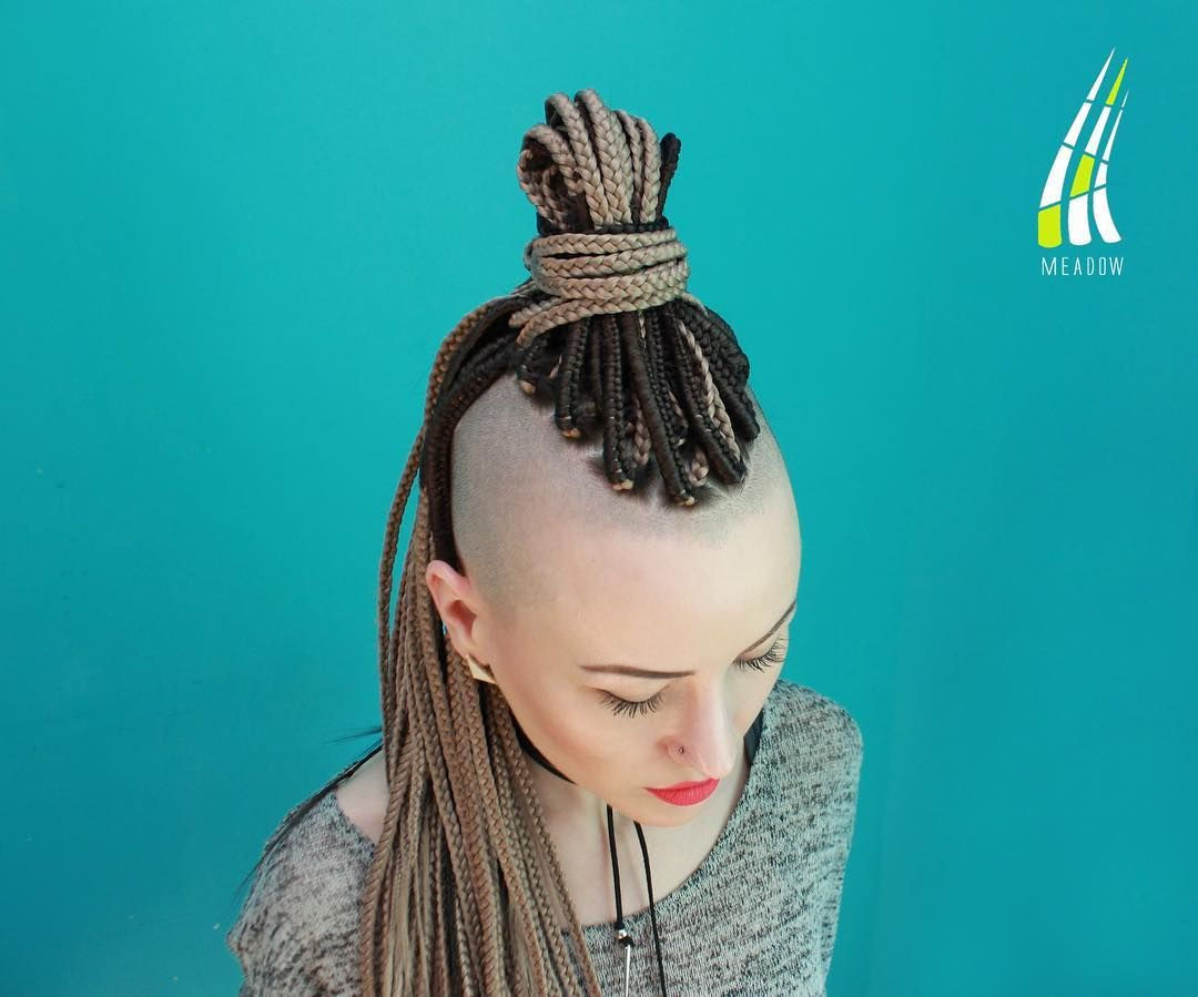 Wallpaper #1WhoJJMBSpphPi3-ETjA197 Synthetic Dreadlocks Synthetic Hair V Bangs Female Mohawk Skinhead