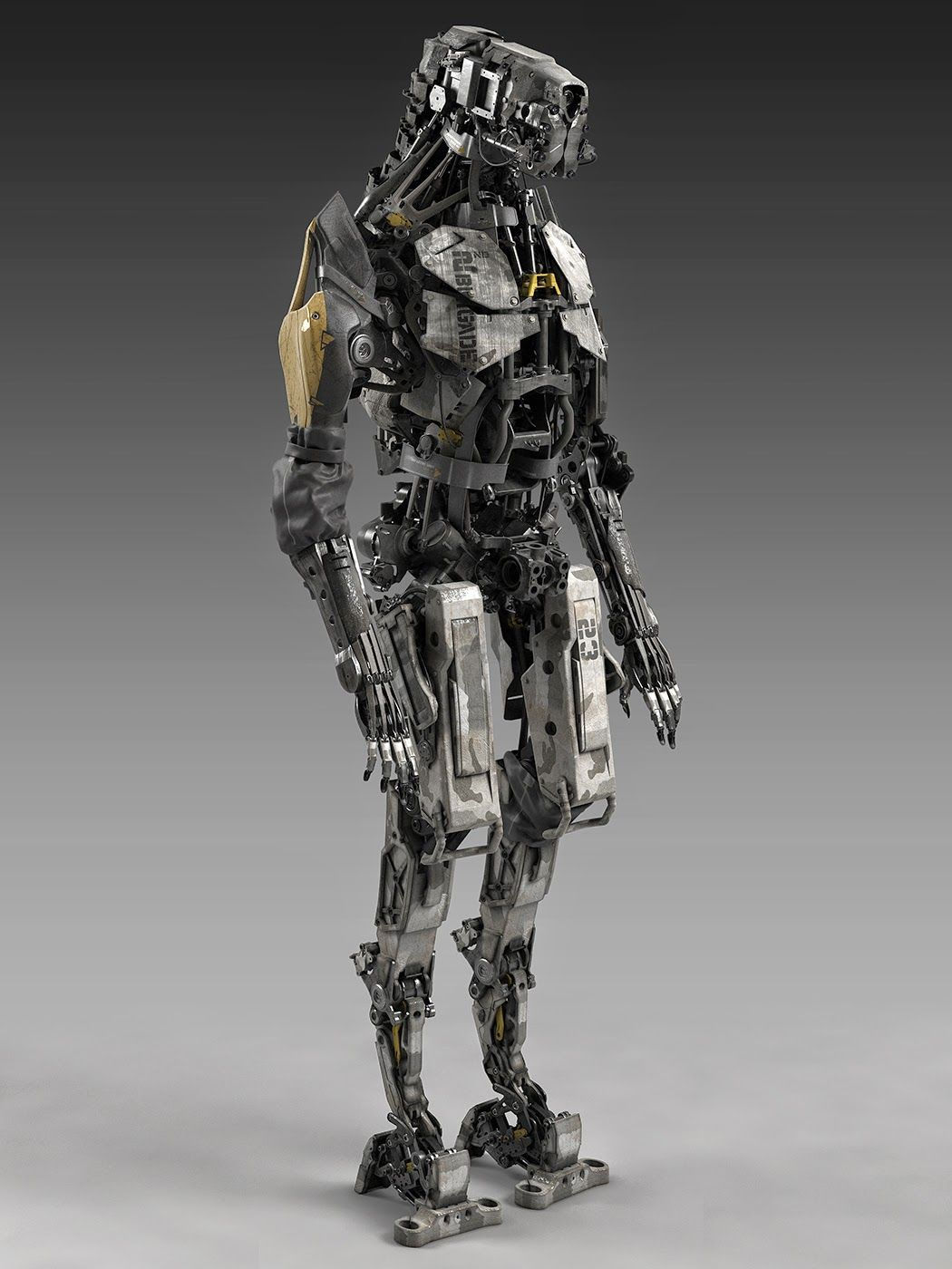 Wallpaper #FTHPNZMB5zzyi_yY1ljw61 Cyberpunk Arte Robot Robot Art Robot Militar Military Robot