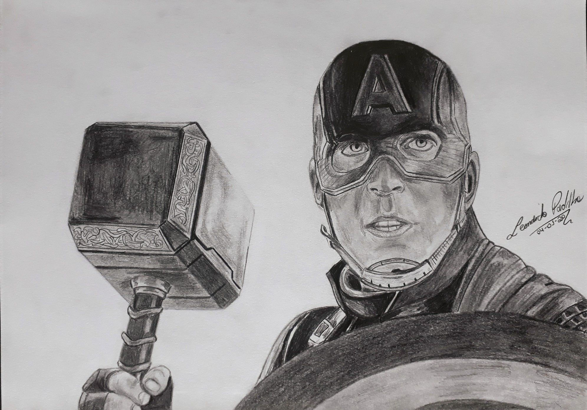 Wallpaper #5md7-pIBSpphPi3-k5Dd66 Captain America Captain America Sketches Art