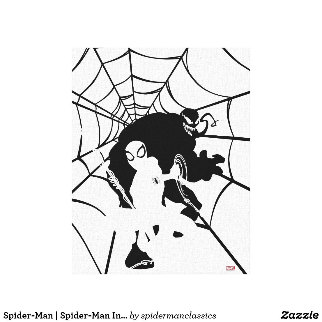 Wallpaper #9zF2NZMB5zzyi_yYU1bc219 Spider Man Spider Man in Venoms Web Canvas Print Zazzle