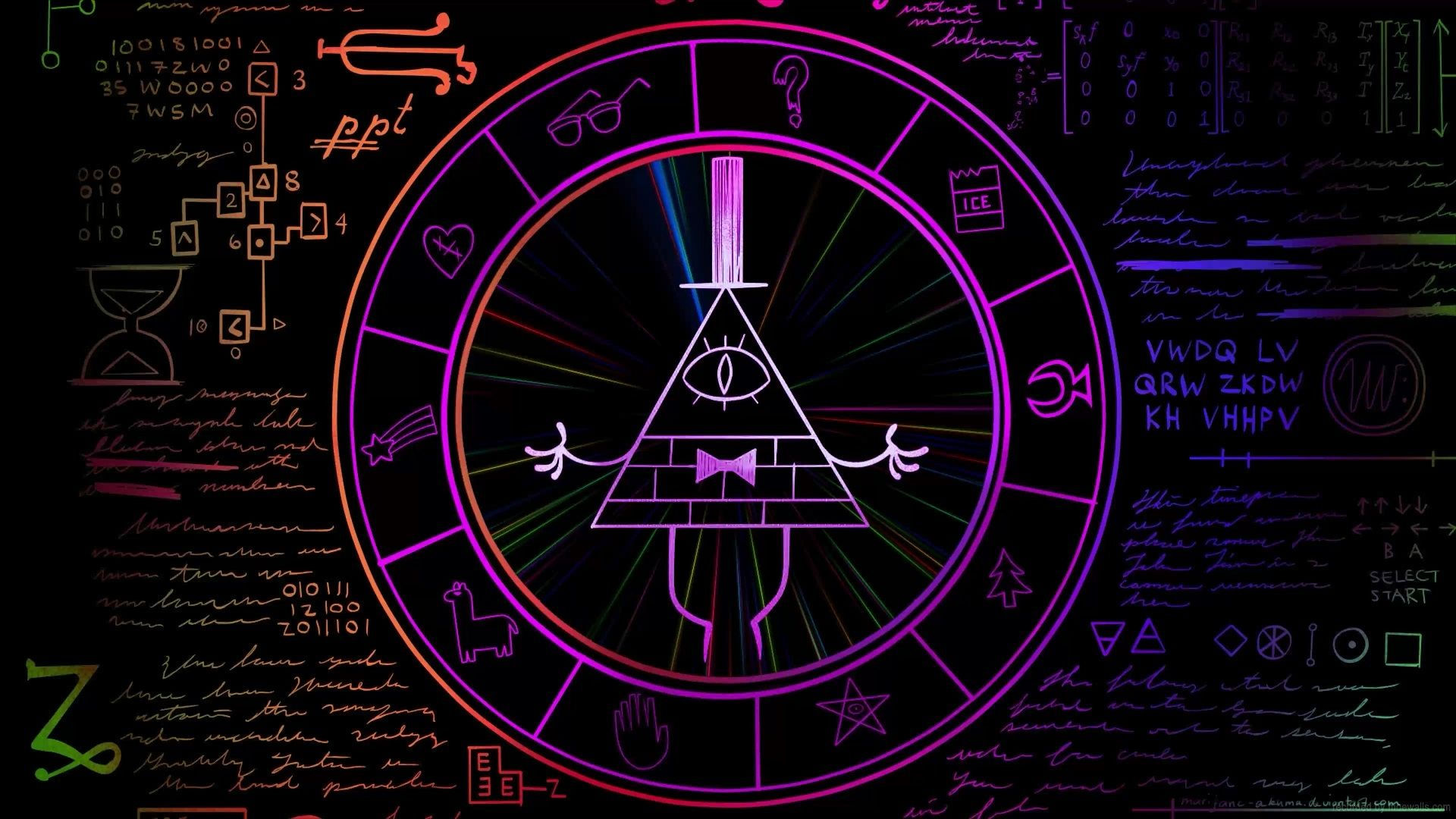 Wallpaper #yGeGApMBSpphPi3-qq-c135 Bill Cipher Gravity Falls Live Wallpaper Moewalls Artofit