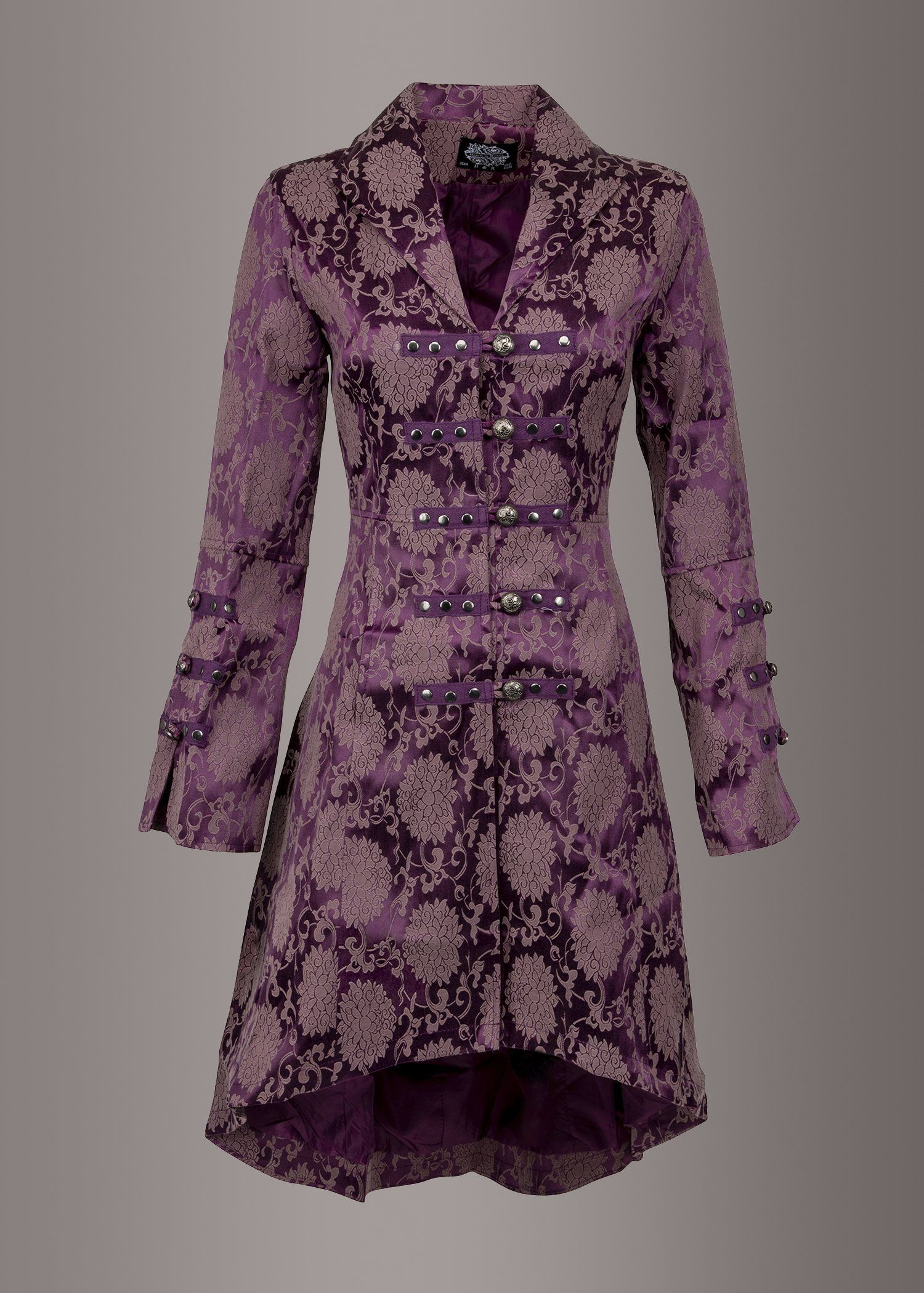 Wallpaper #kyxGSZMB0E1QgA7wmPIG244 Purple Brocade Gothic Steampunk Jacket Steampunk Jacket Fashion