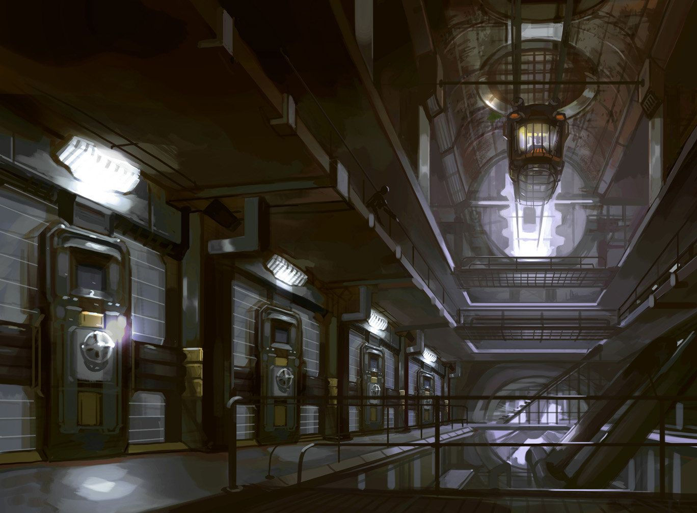 Wallpaper #O2e7CpMBSpphPi3-xtZm19 Sci Fi Prison Concept Art