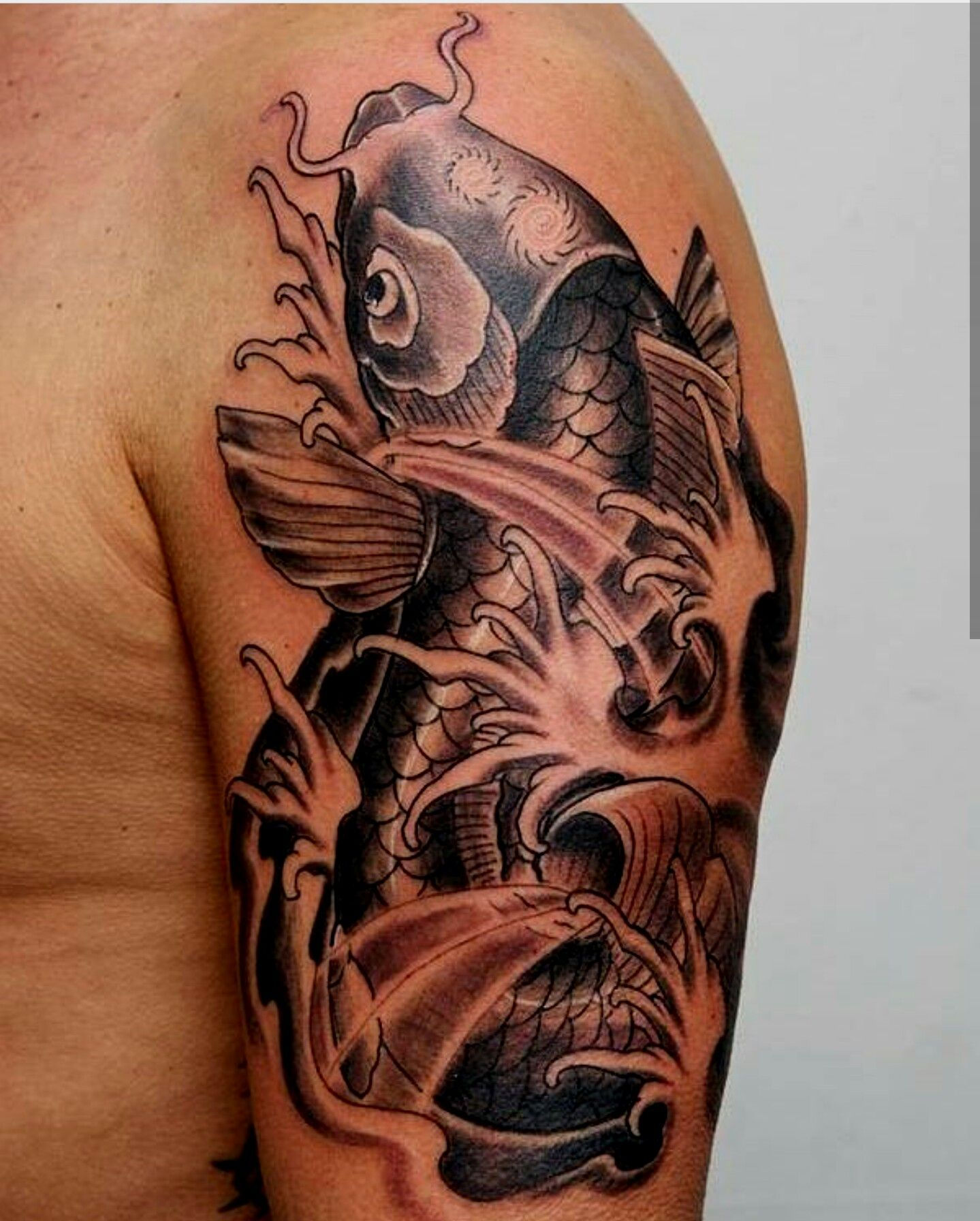 Wallpaper #4177e Half Sleeve Koi Fish Tattoo Chronic Ink
