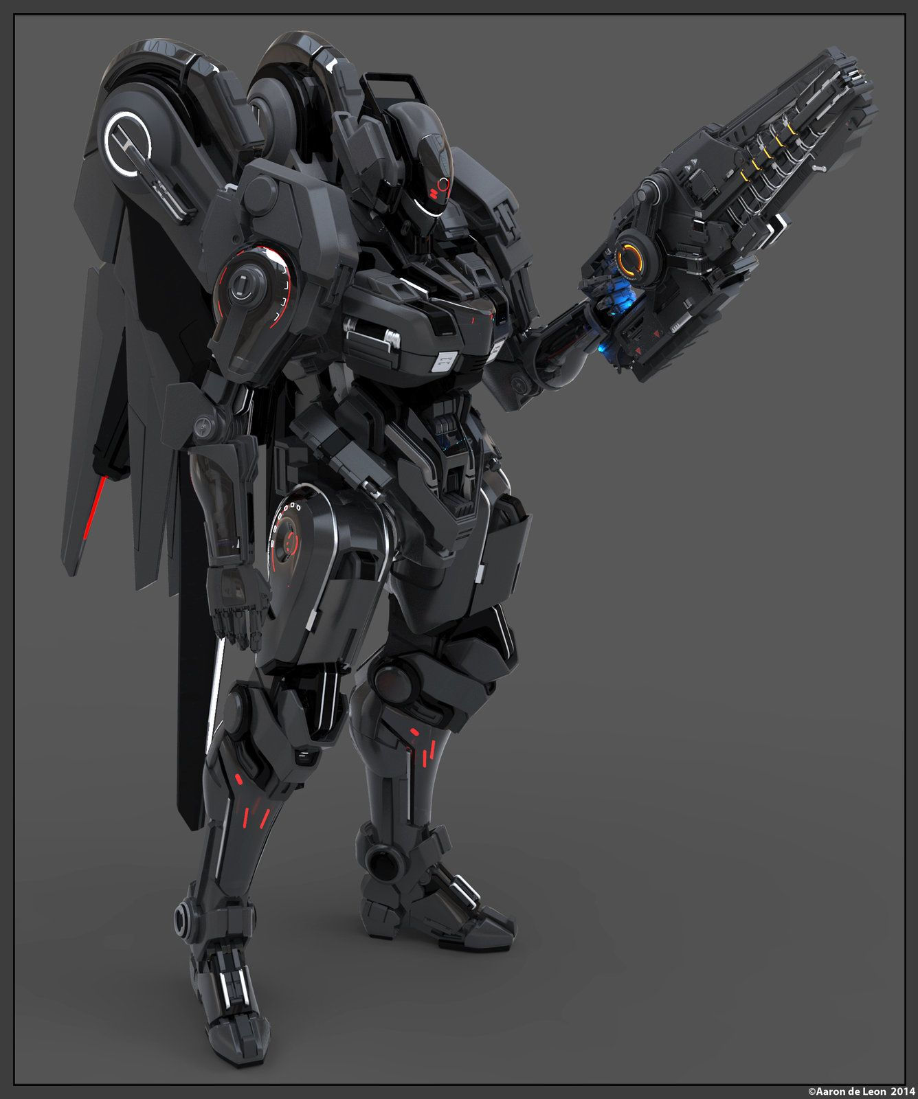 Wallpaper #Yp03ZJcBkAG5jTCHx7Ci86 Verc Mech Standing Aaron Deleon Mech Suit Big Robots Robot Concept Art