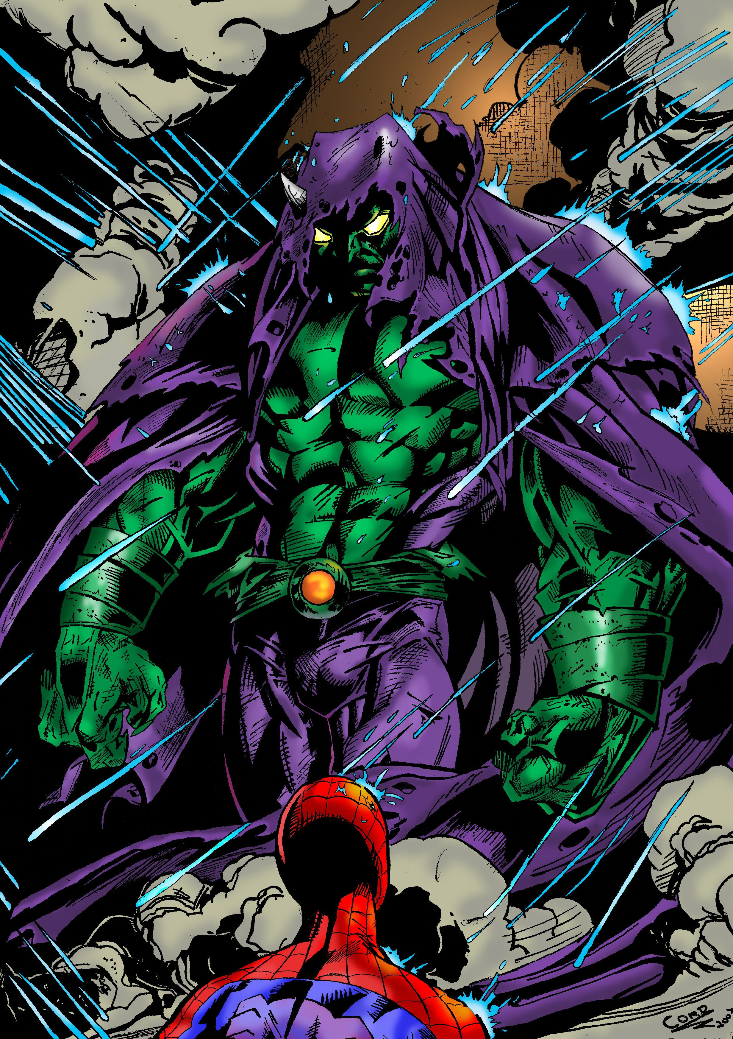 Wallpaper #_hGoM5MBXrlMTfB5tkq_52 Ultimate Green Goblin Fernando Lopes Based on the Art of Mark