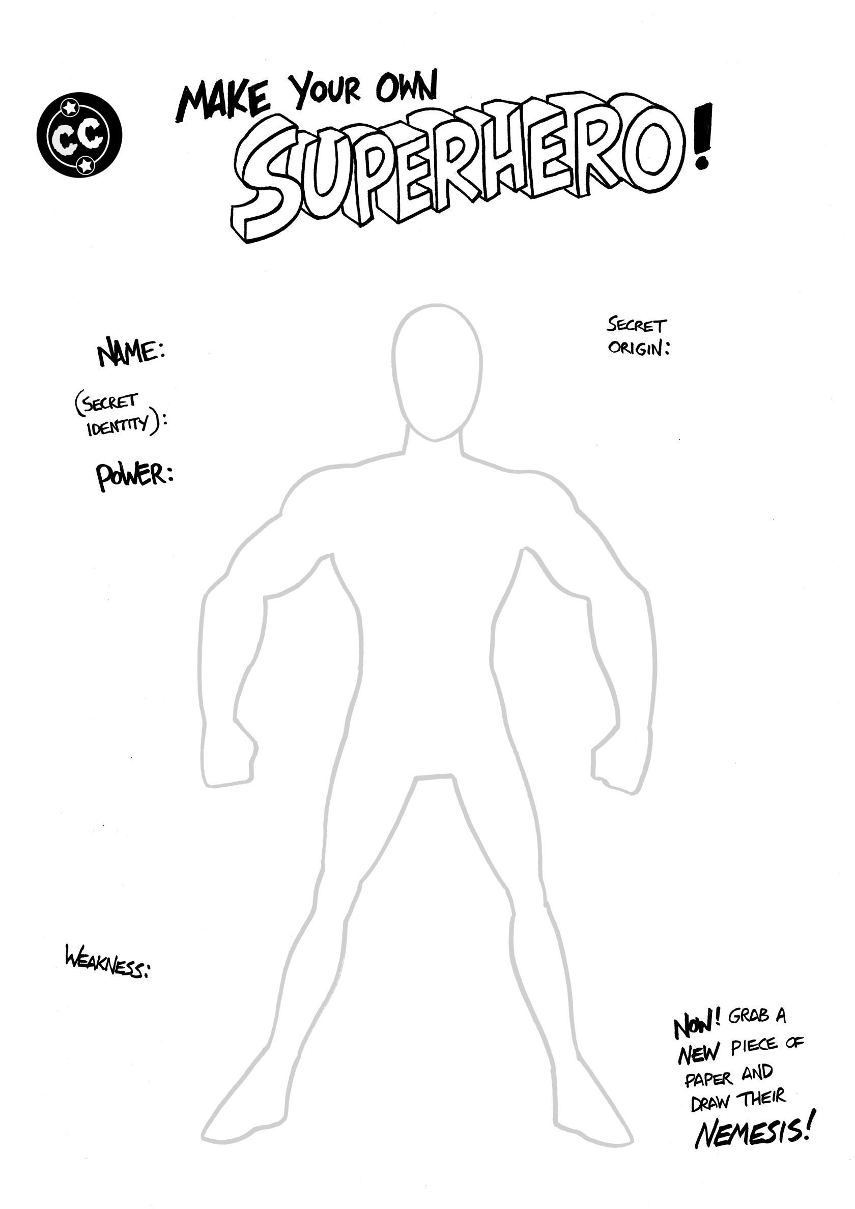 Wallpaper #CTMuM5MBcgDP3FvJ_qrC58 Superhero Challenge 1 Make Your Own Superhero Comic Book Template