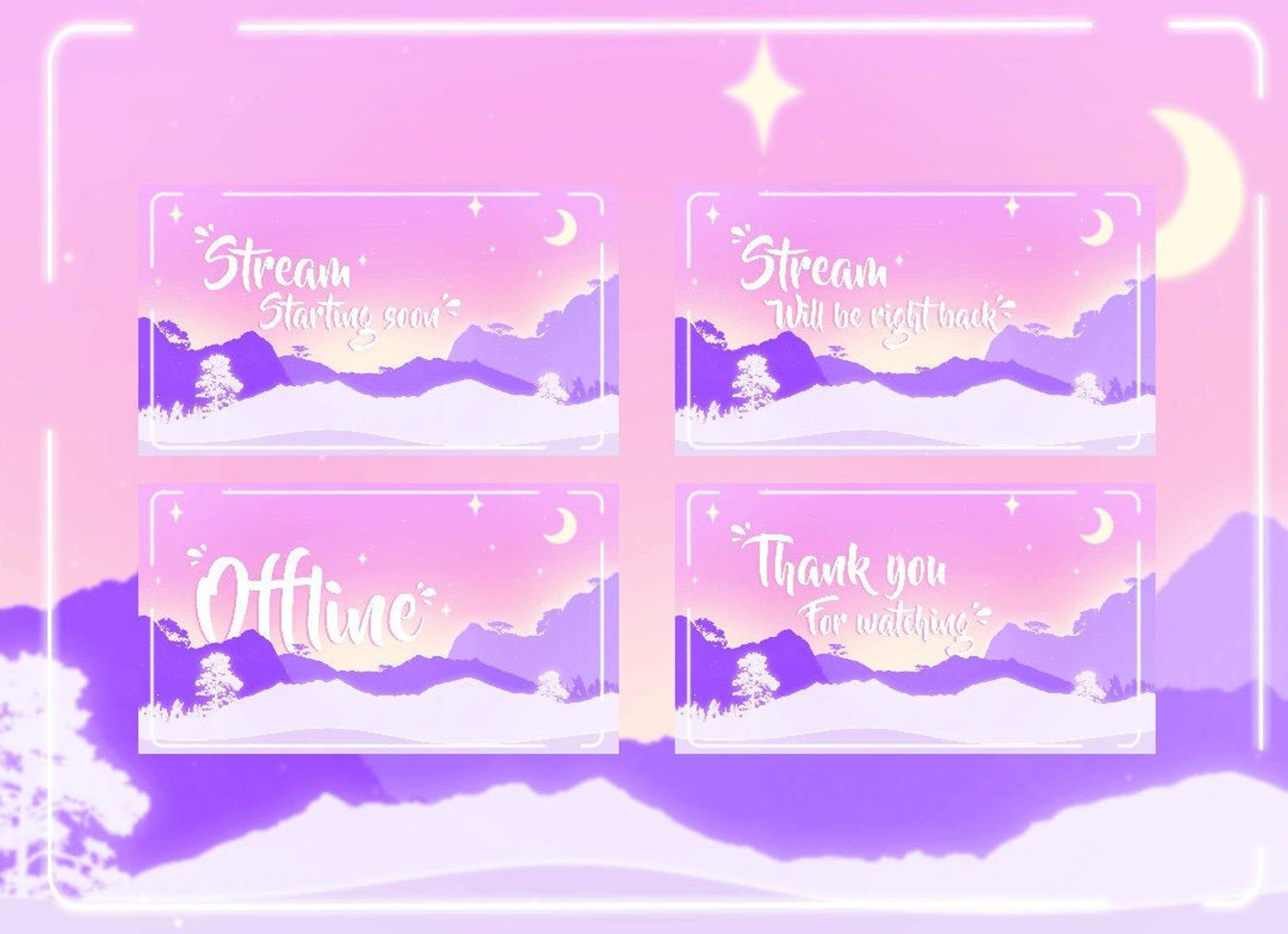 Wallpaper #Y88FO5MBOBUYluQYwLqS233 Twitch Stream Cute Pastel Overlay Package Etsy Twitch Streaming