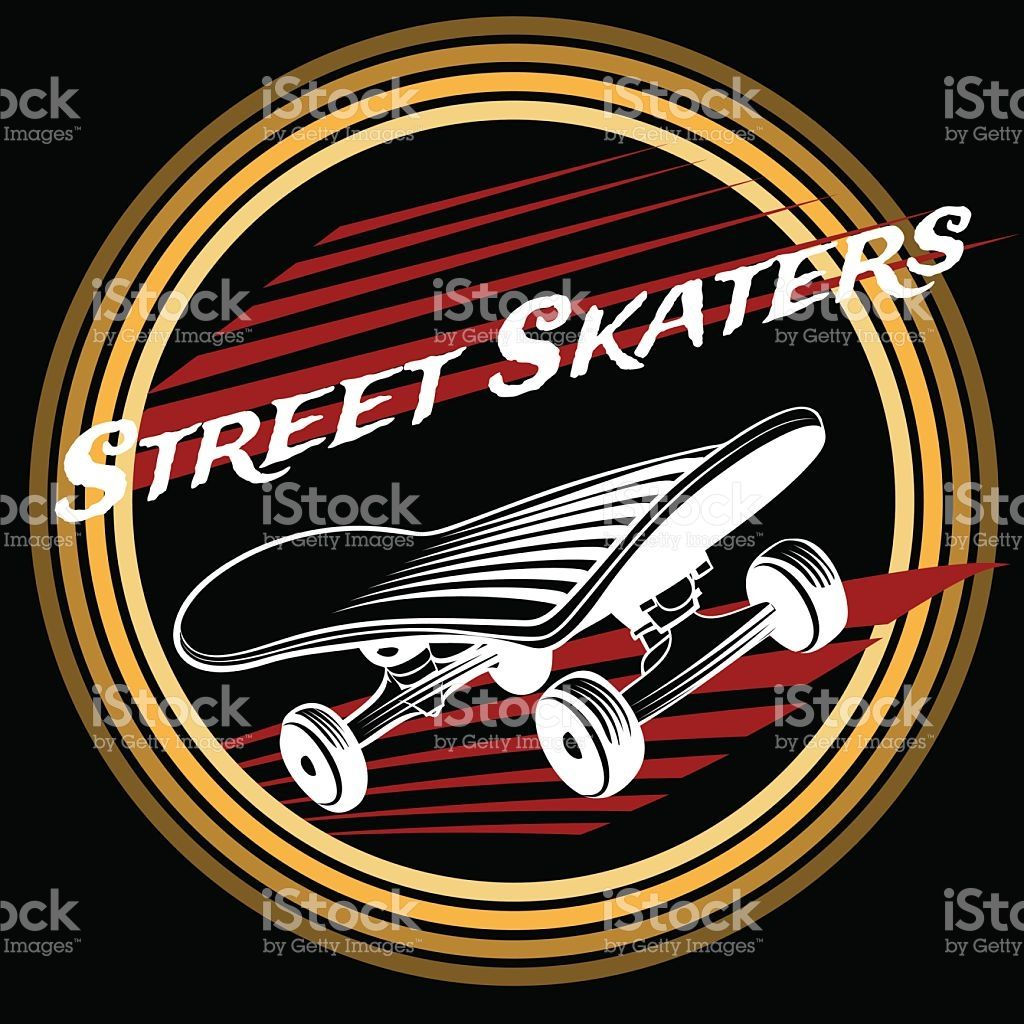 Wallpaper #9meRBpMBSpphPi3-2cE2132 Skateboard in Circle Logo Design on Black Background Circle Logo