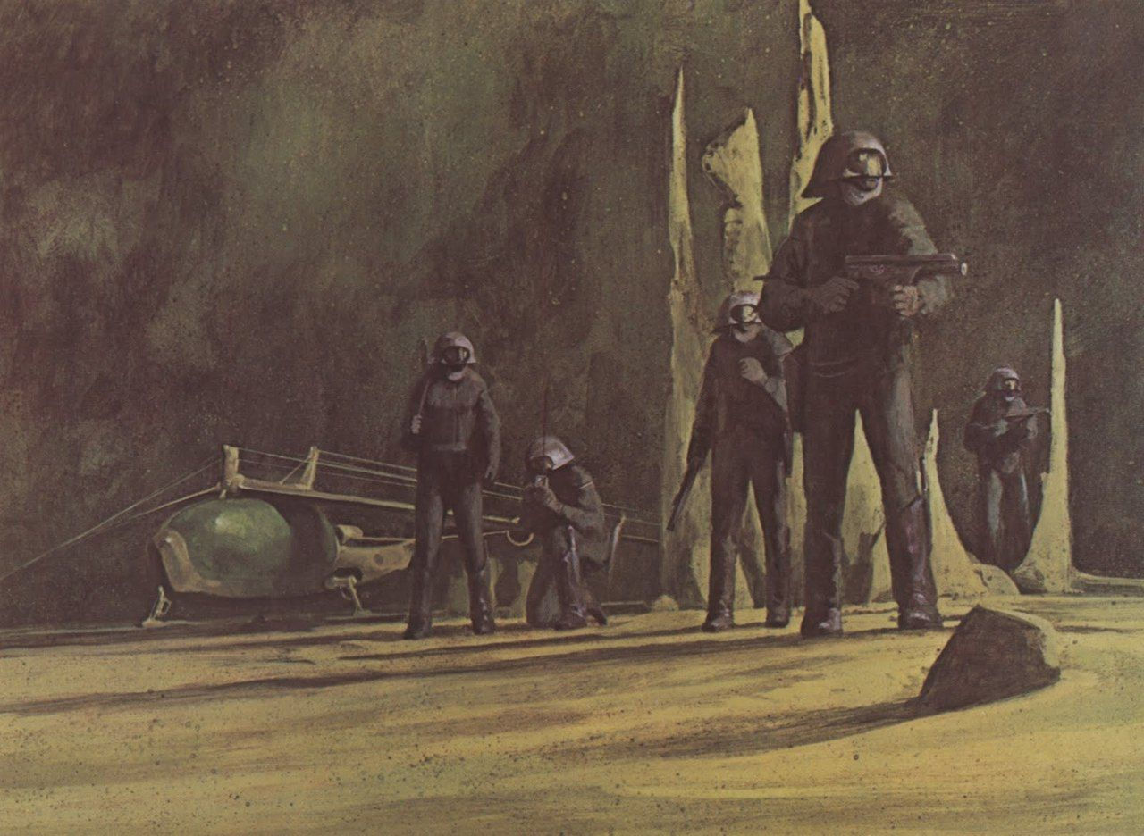 Wallpaper #3YJFQJMB0GiFKesMK8Bn41 Painting by John Schoenherr 1978 from the Illustrated Dune Dune Art