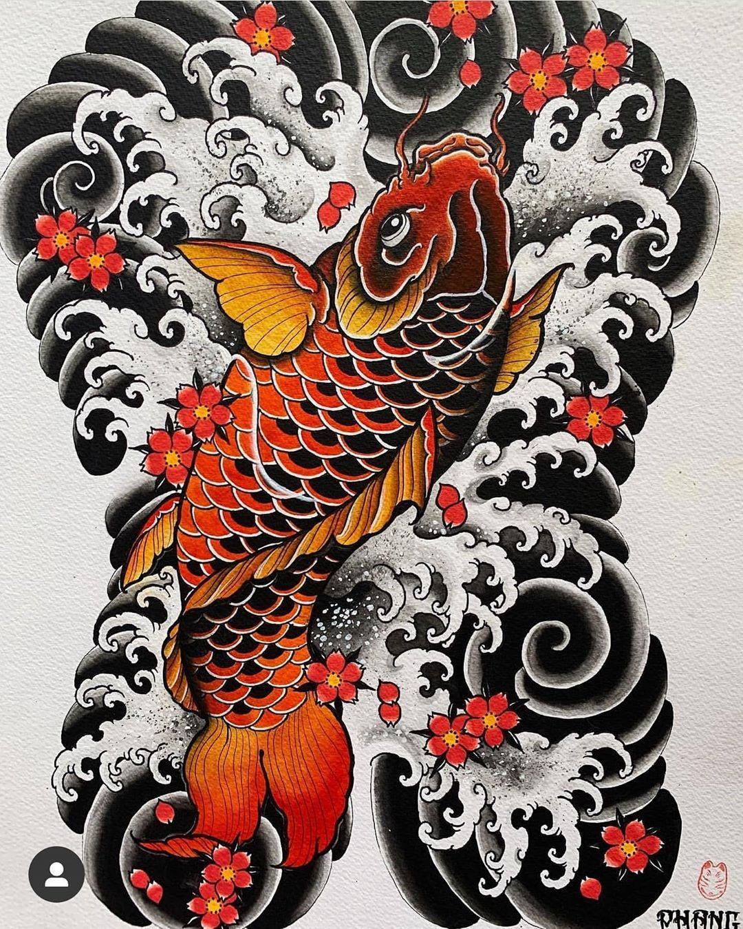Wallpaper #5e6bc Black Yellow Koi Fish Fish Koi Tattoo Png and Vector with 5016 the