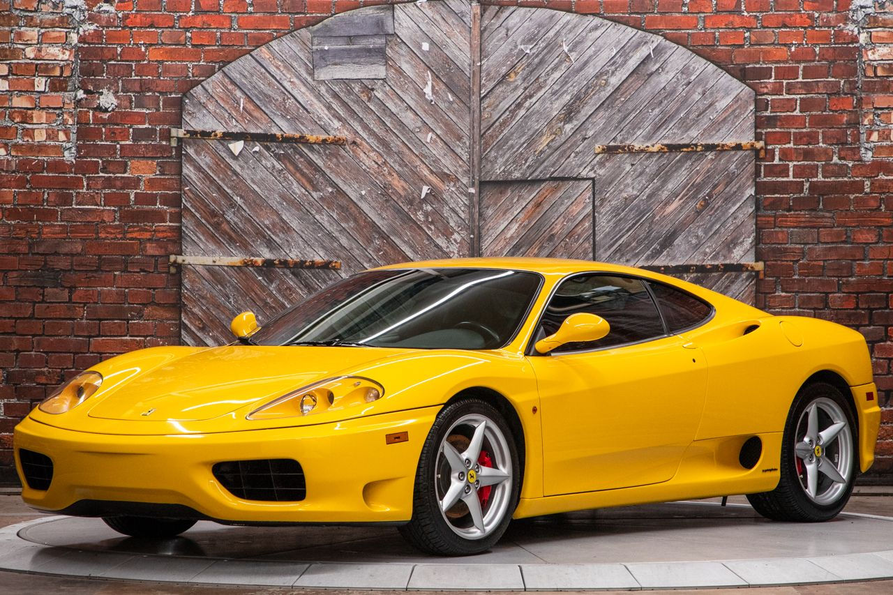 Wallpaper #7GgzG5MBSpphPi3-cB6k16 This 2000 Ferrari 360 Modena is Finished in Yellow Over a Black Leather