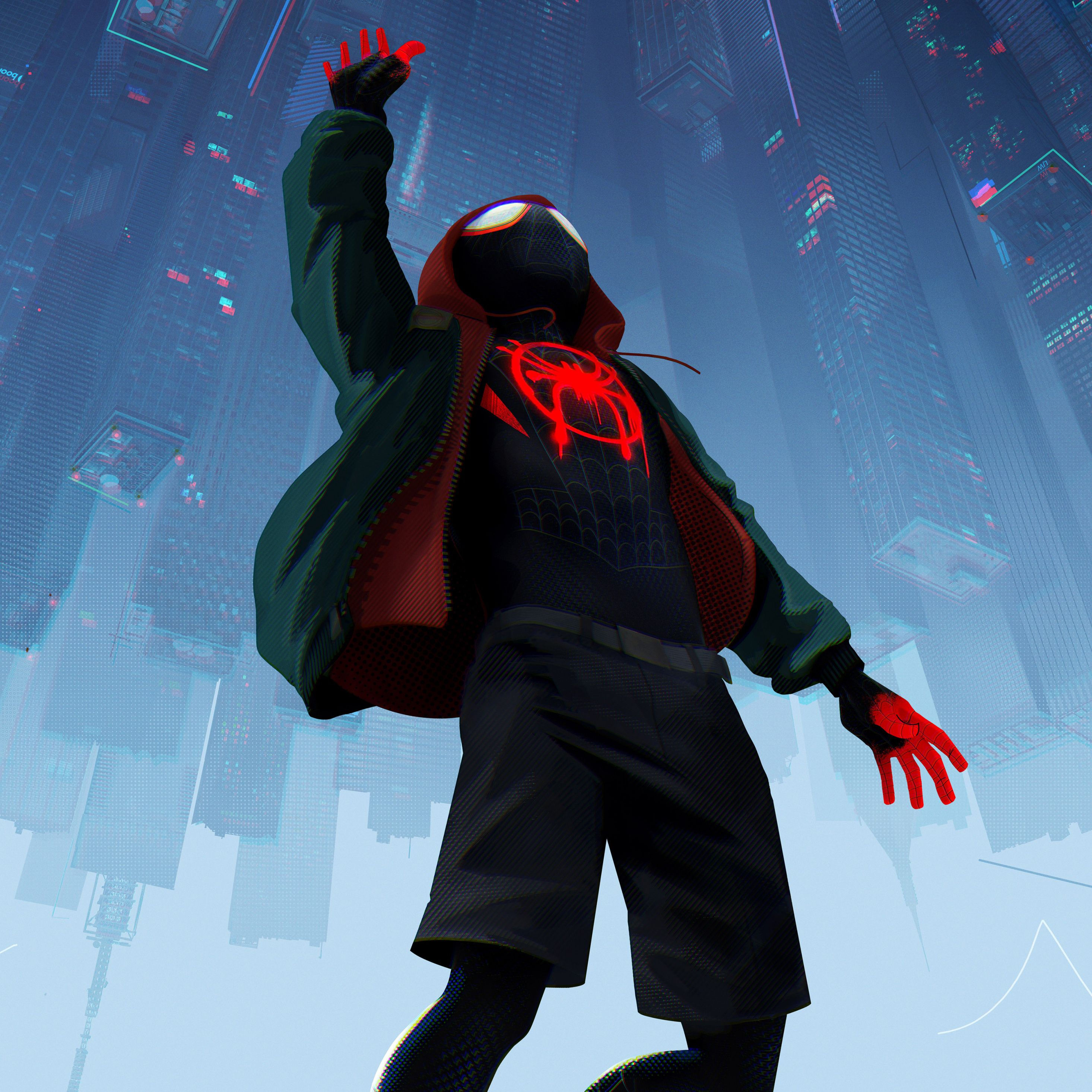 Wallpaper #R-_VS5MBMN-XEVvVKTxd235 Download 2932x2932 Wallpaper Animated Movie 2019 Spider Man into the