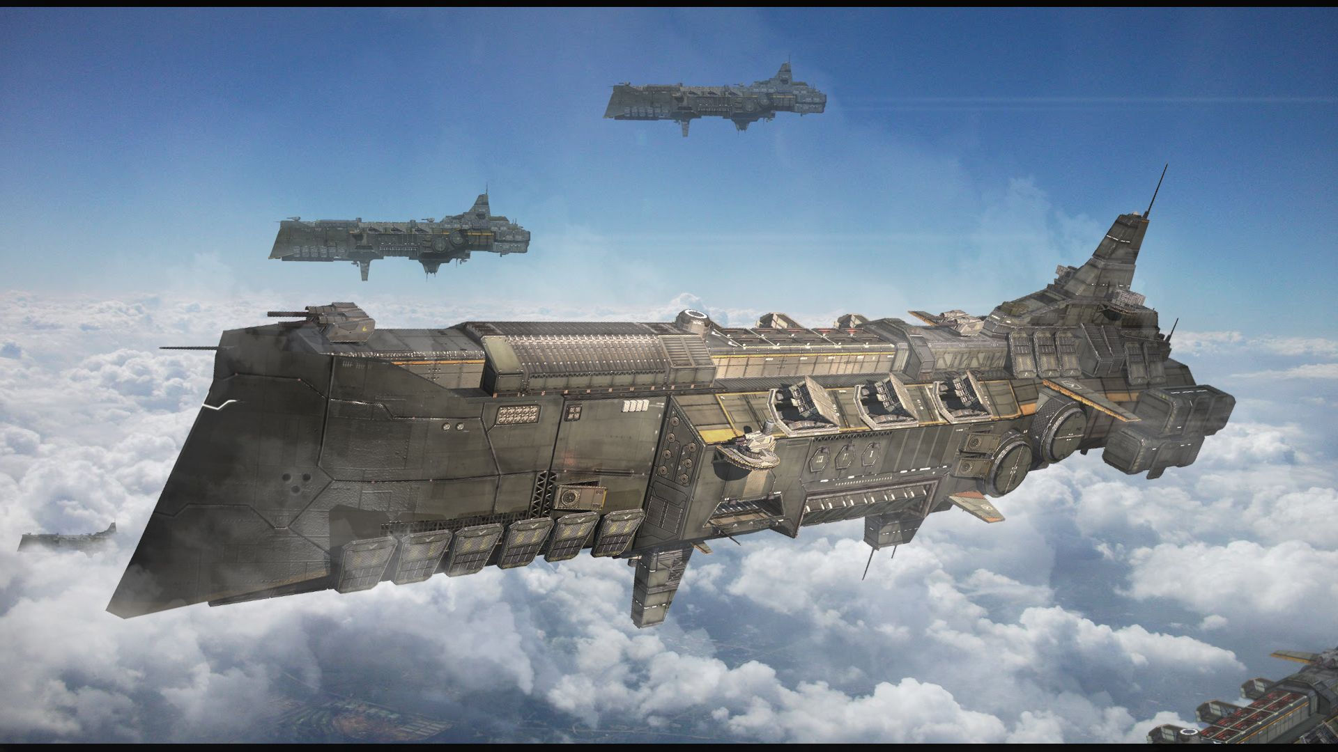 Wallpaper #rBmbHo8BtGB6xQ78Z3ny43 Rocket Cruiser by Roman Botvinnik Steampunk Ship Arte Steampunk