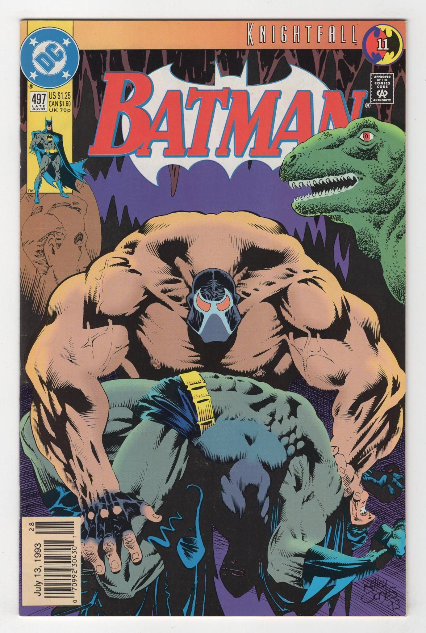 Wallpaper #txmjOI8BtGB6xQ78dajU44 Batman 497 Regular Kelley Jones Cover 1993 Batman Comic Books