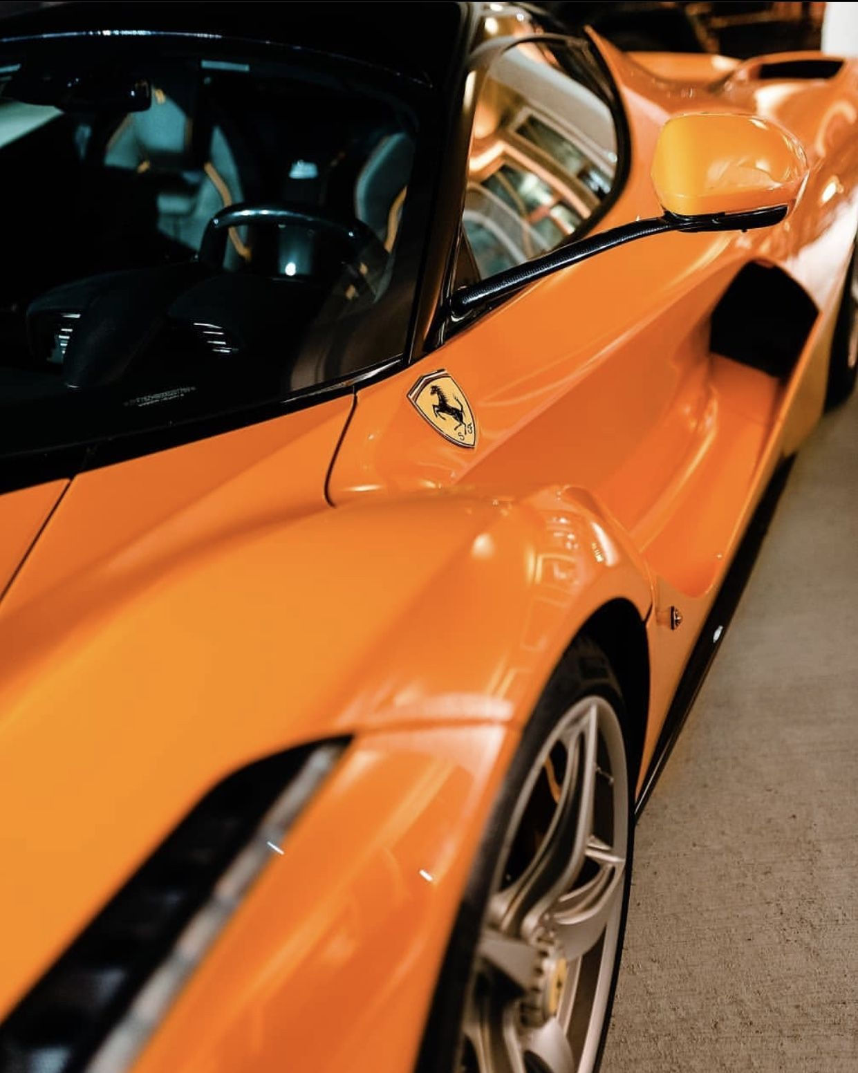 Wallpaper #AXcnJpMB-pgBXx60gaFa38 Ferrari Laferrari Painted in Arancio Triplo Strato Photo Taken by