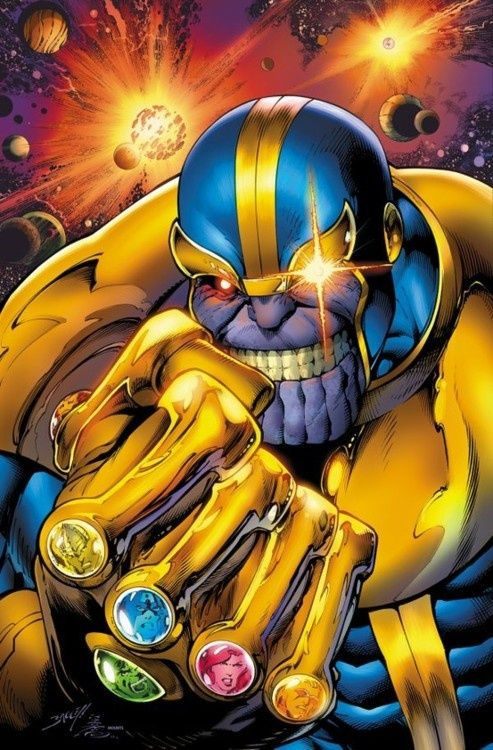 Wallpaper #irhD15IBJvJKYCmEMuI5333 Thanos with the Infinity Gauntlet Marvel Comics Art Marvel Villains