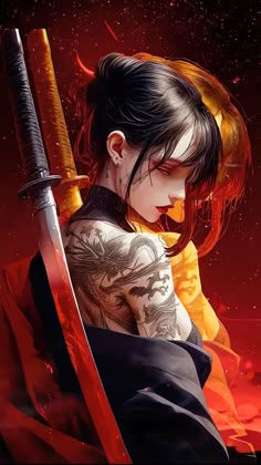Wallpaper #B7i02pIBJvJKYCmE3fO_388 Pin by Mirina on Oboi Art Fony in 2024 Digital Art Anime Warrior