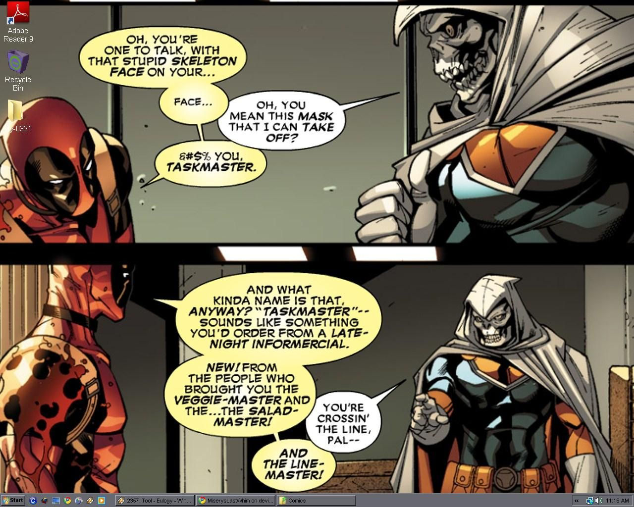 Wallpaper #MxlDDo8BtGB6xQ78hFlU44 Deadpool and Taskmaster Deadpool Comic Deadpool Quotes Deadpool