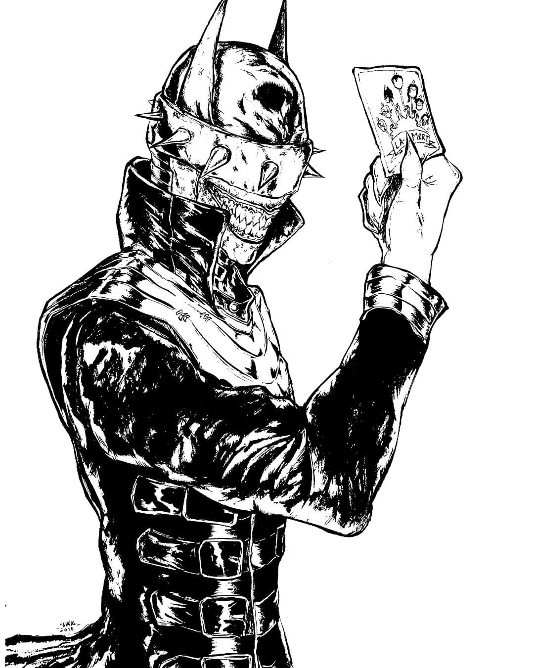 Wallpaper #1xlgHY8BtGB6xQ782XYc59 The Batman Who Laughs from Dark Knights Metal Brushpen