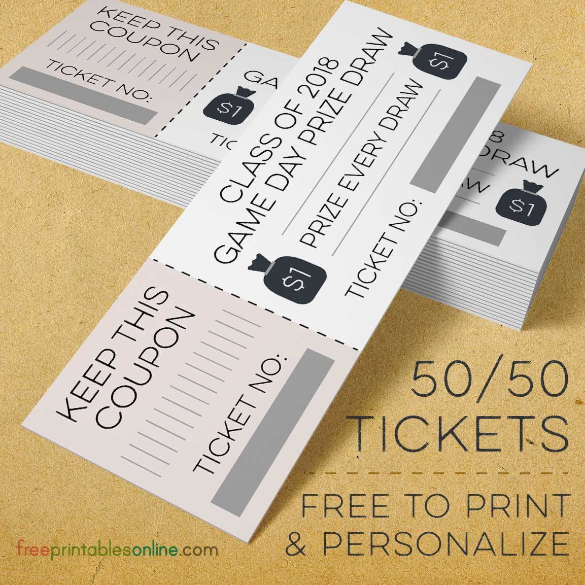 Wallpaper #58496 Free Printable Raffle Ticket Templates