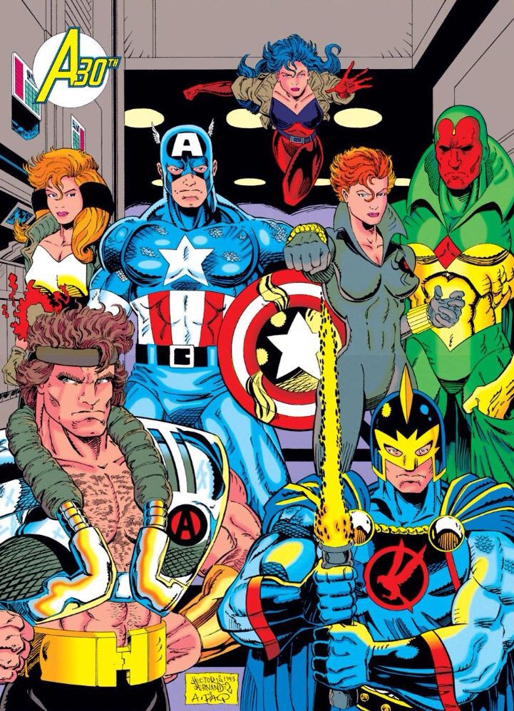 Wallpaper #B7jH15IBJvJKYCmE4uWL128 Avengers 30th Anniversary 1993 Avengers 365 Avengers Comics