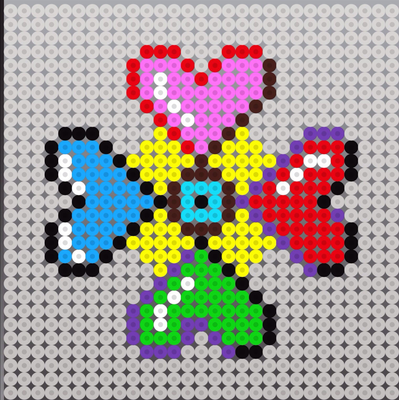 Wallpaper #12eRAJMBSpphPi3-GKYv50 Perler Bead Heart Design Pattern Perlemonstre Projekter Perler