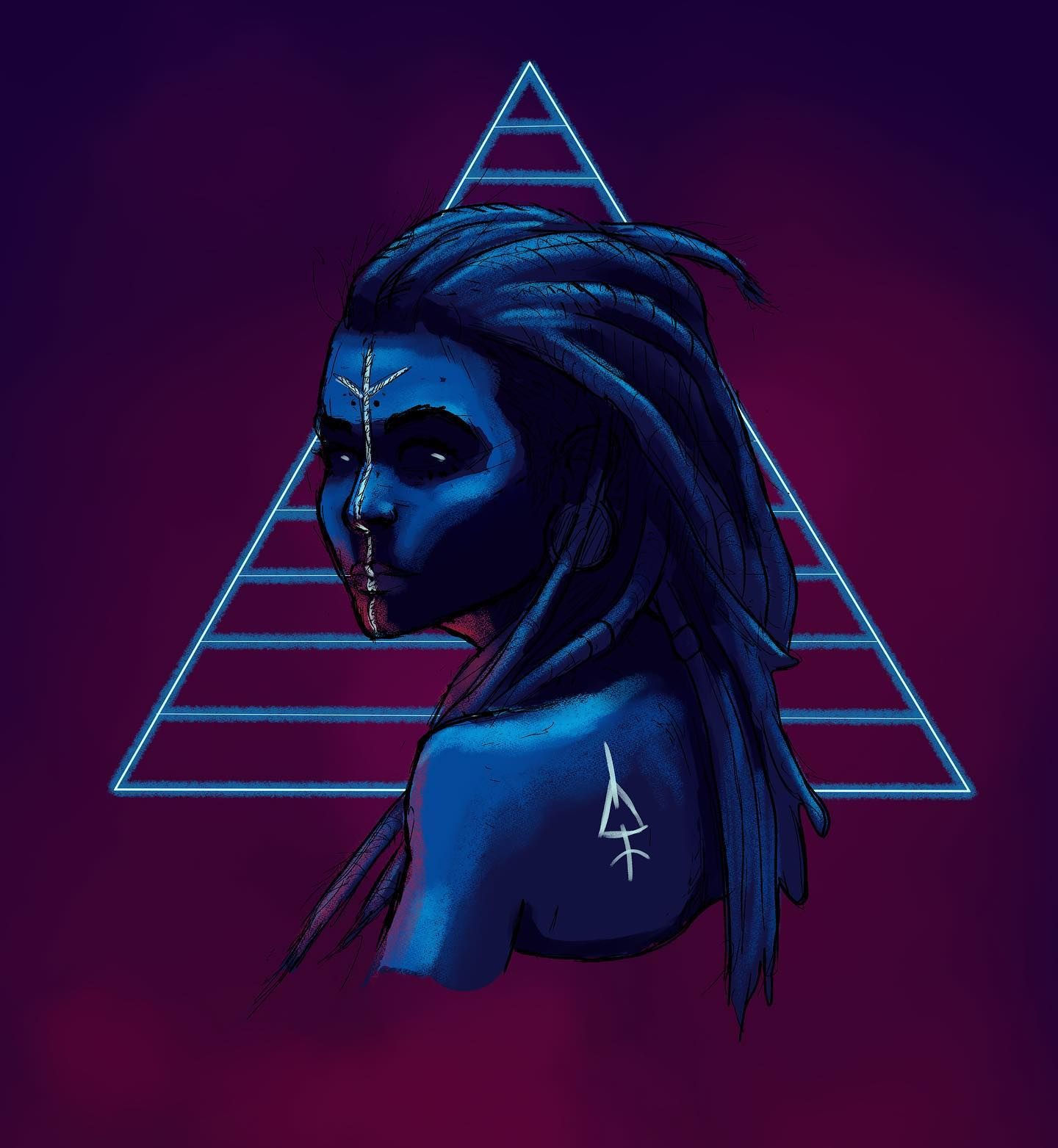 Wallpaper #OHNxhY4BFI5NbQks3R7k20 Cyberpunk Witch Illustration Cyberpunk2077 Cyberpunk