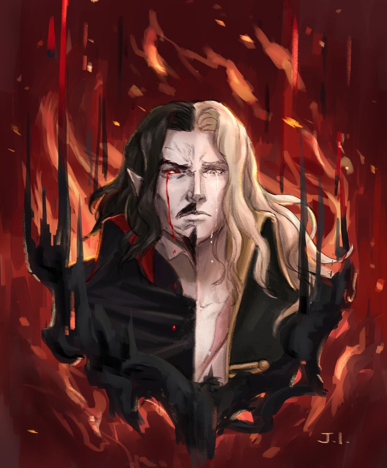 Wallpaper #axmBLo8BtGB6xQ785JUZ7 Vlad Tepes Dracula Adrian Tepes Alucard by Jane Ieng Alucard