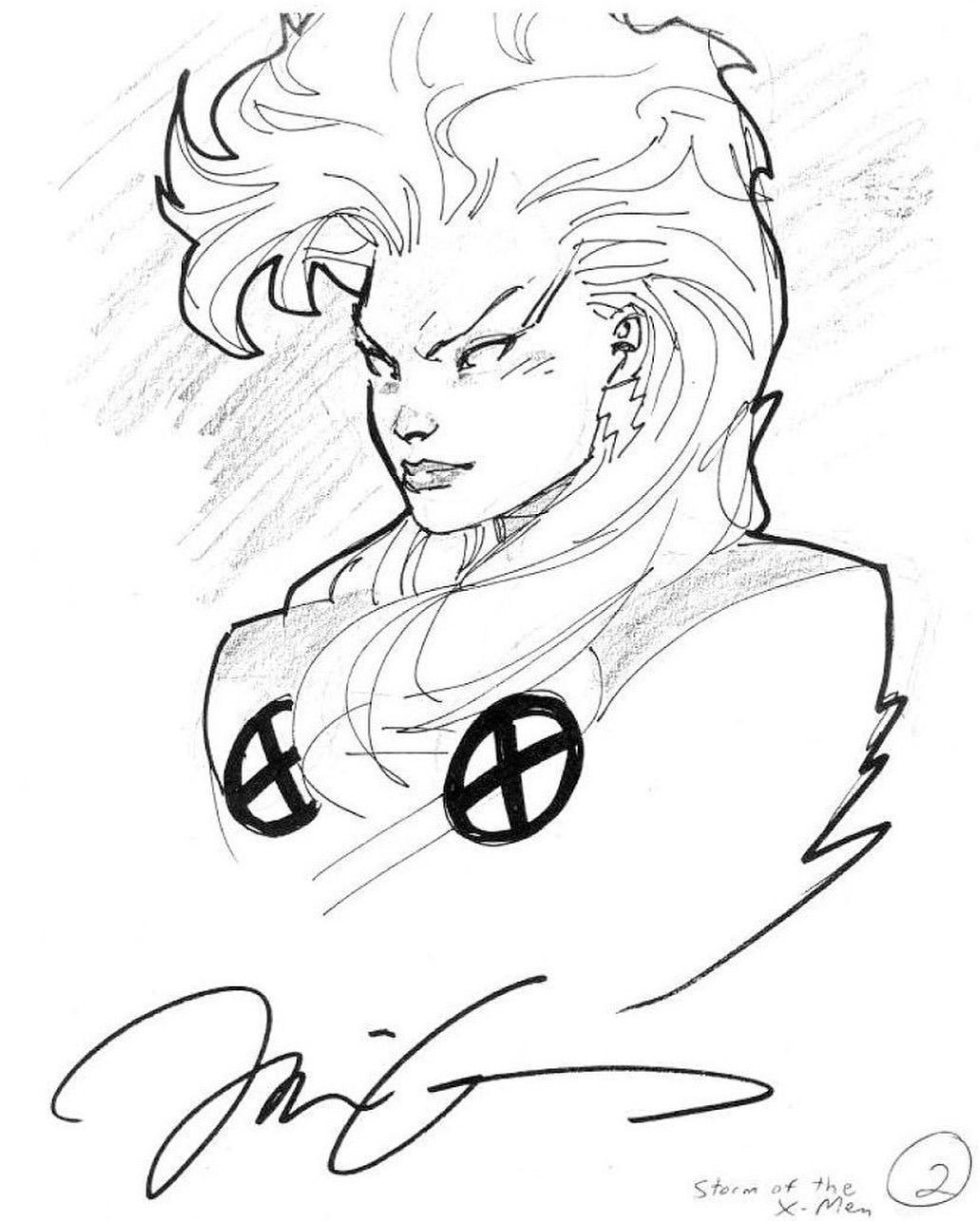 Wallpaper #xGdJ95IBSpphPi3-d4V564 Ororo Munroestorm on Instagram Storm Sketch by Jim Lee Jim