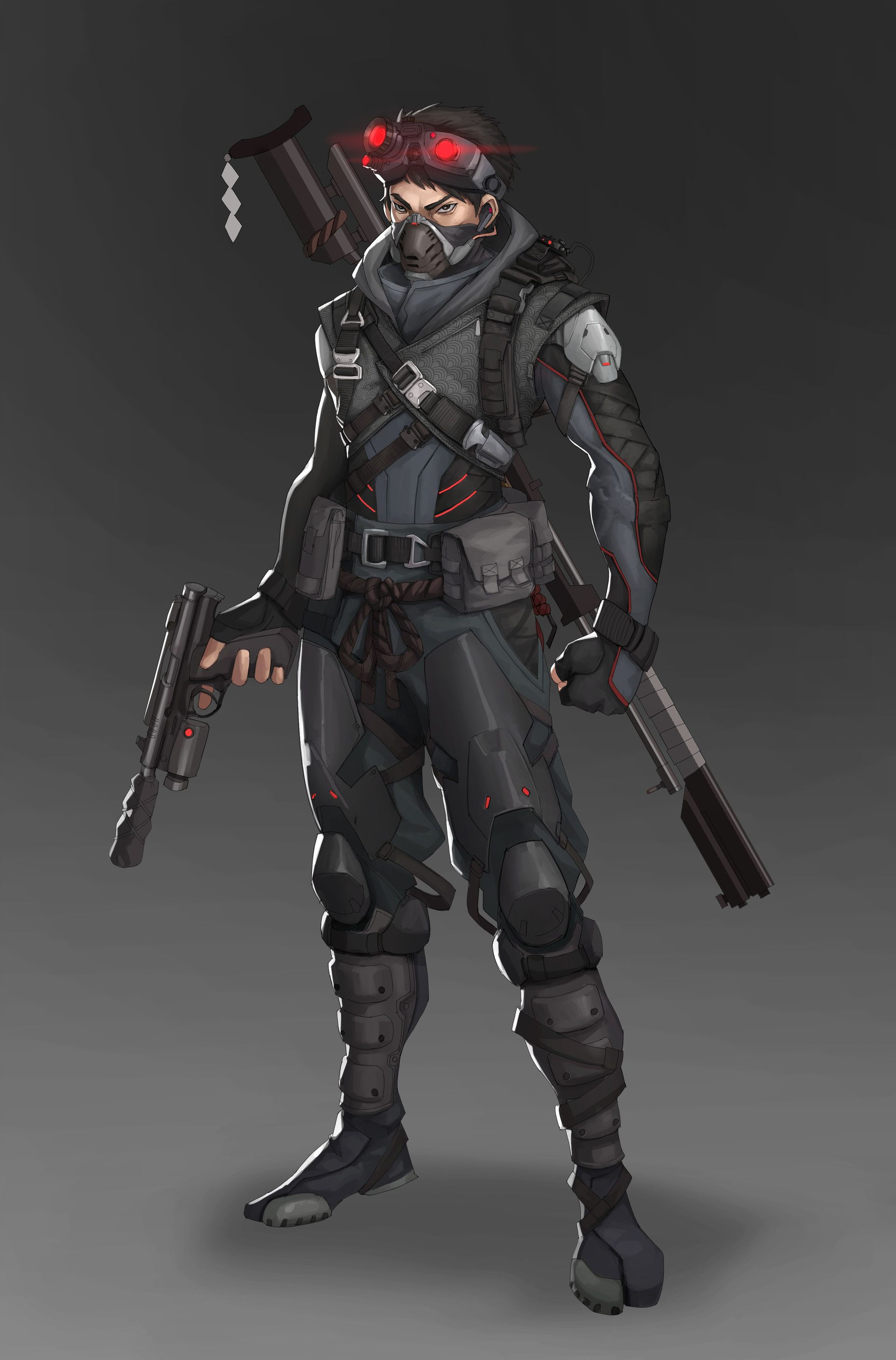 Wallpaper #Lx1VLZMBlOZrFDOk_dAO7 Sci Fi Ninja Concept Art