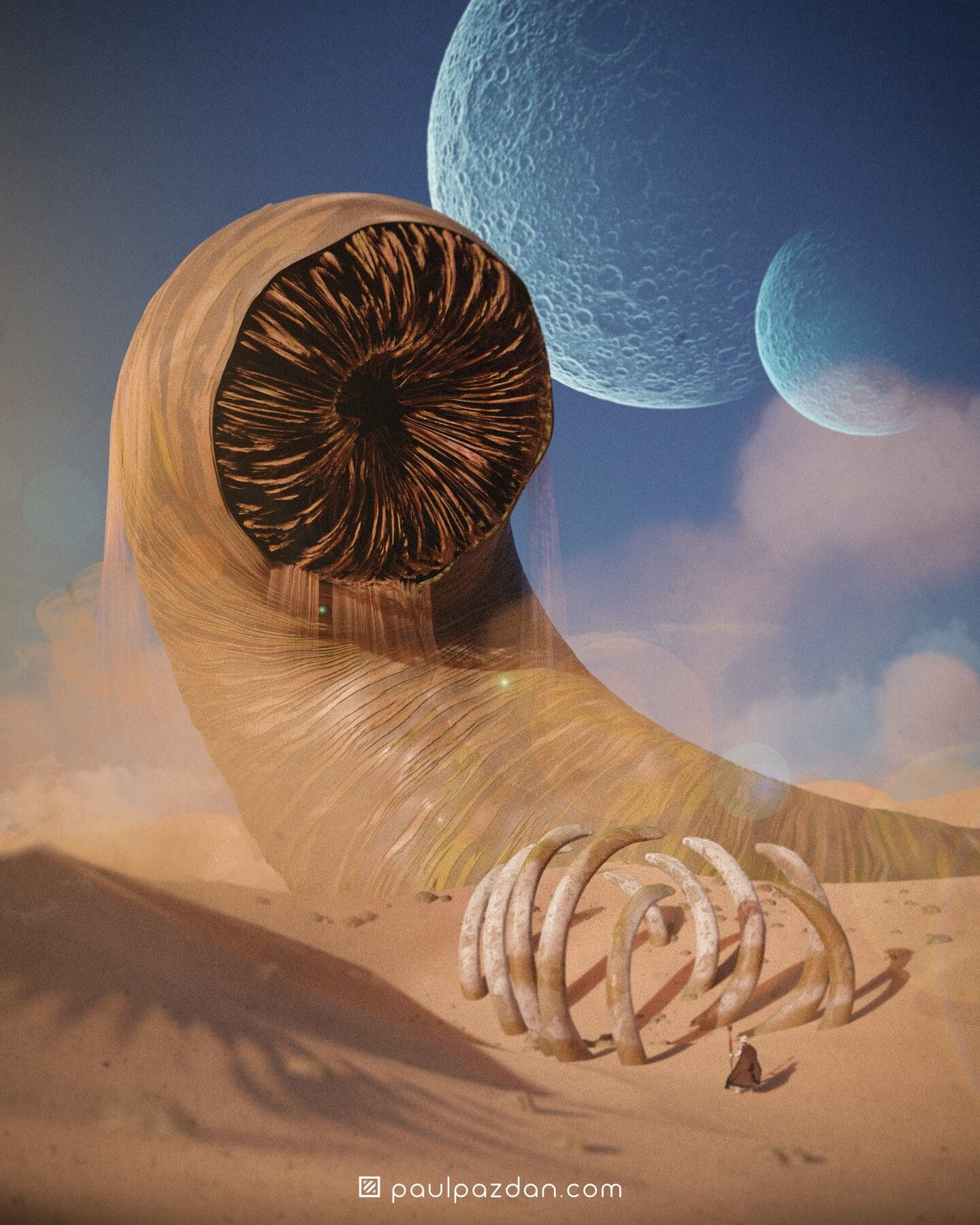 Wallpaper #3YJFQJMB0GiFKesMK8Bn34 Dune by Paul Pazdan Dune Art Dune Science Fiction Art Fantasy
