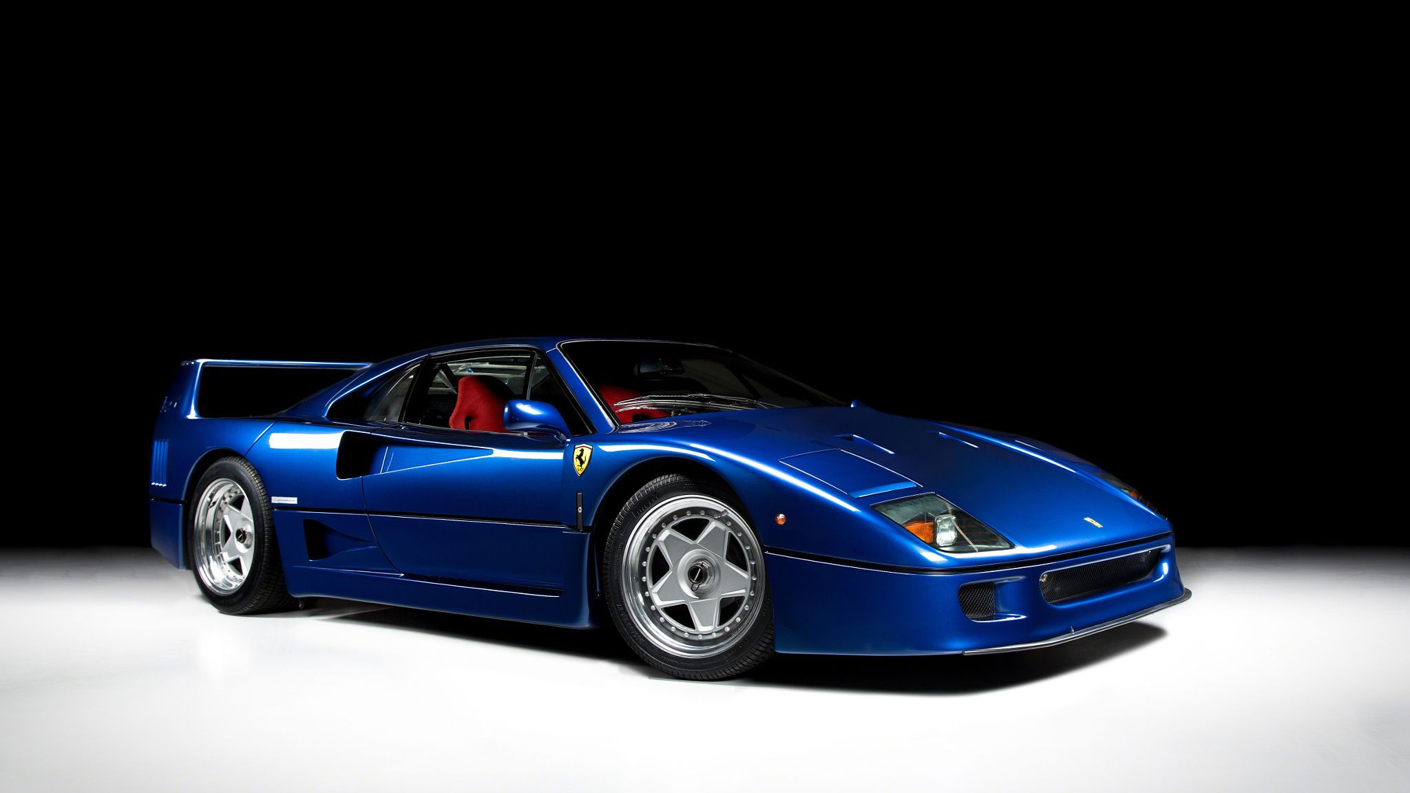 Wallpaper #FX3E8I4Bnwiau_P6iQdD45 Blue Ferrari F40 Ferrari F40 Ferrari Sports Cars Luxury