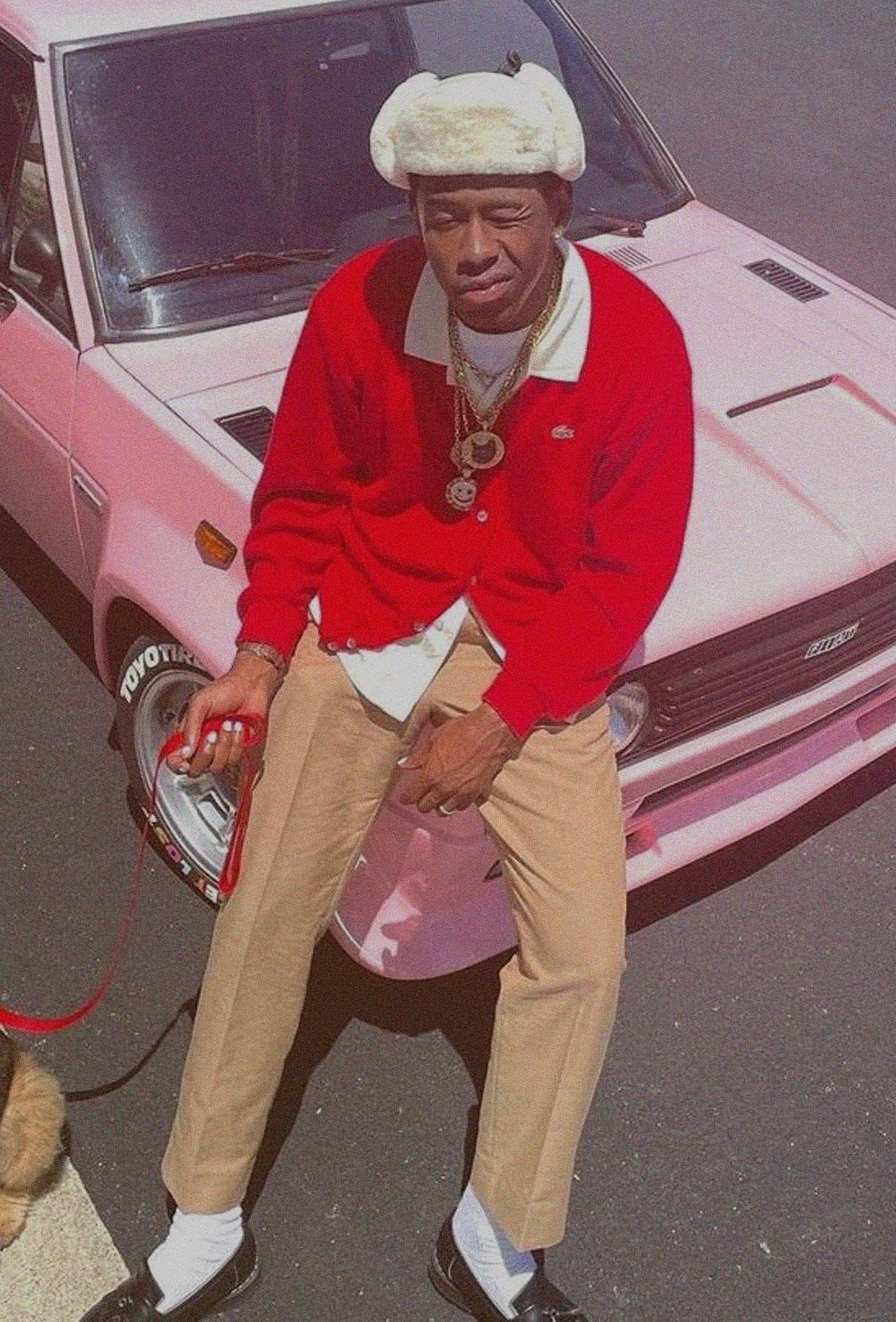 Wallpaper #AGg1F5MBSpphPi3-xQ68335 Tyler the Creator Pink BMW E30 Poster Limited Fire Tyler the
