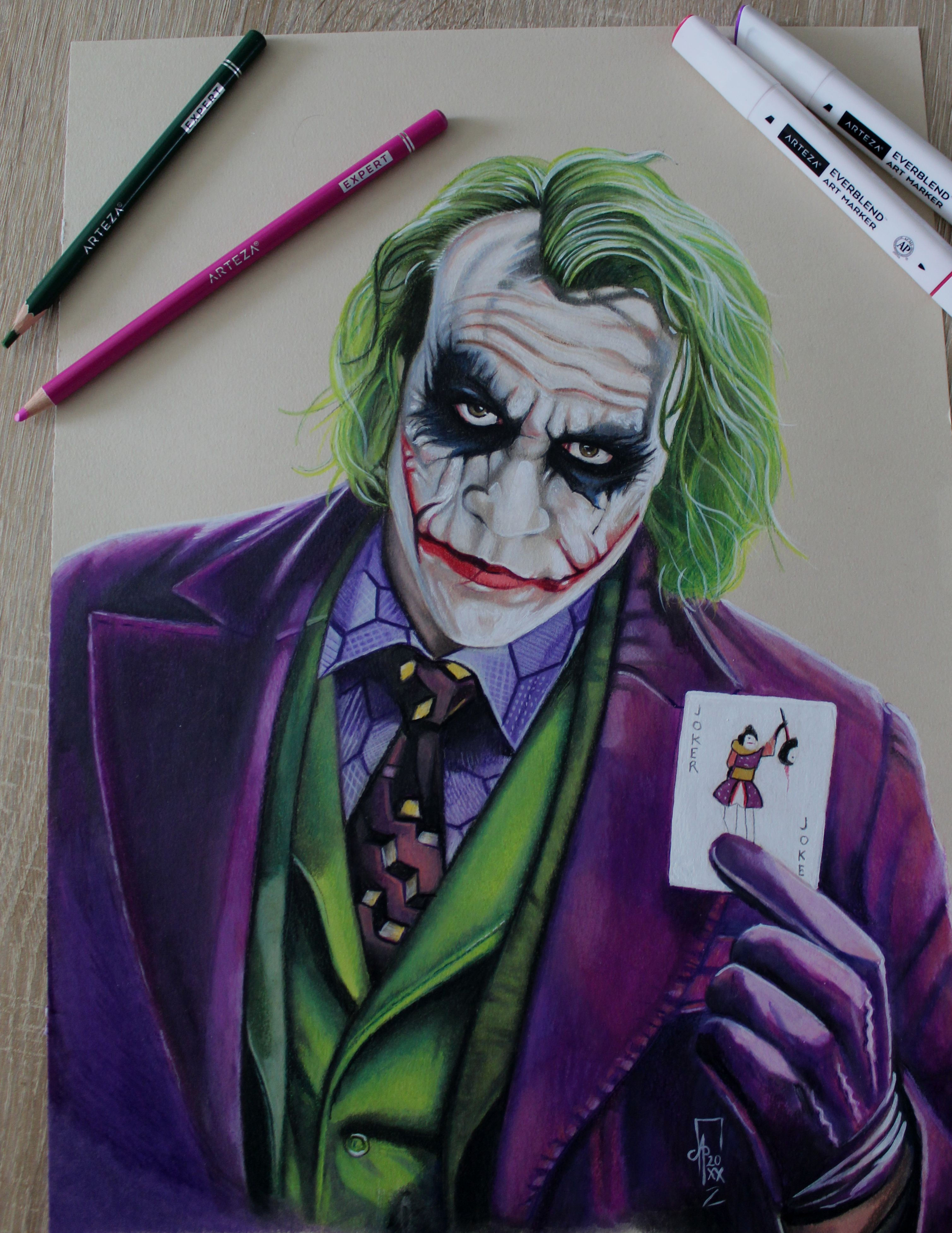 Wallpaper #UxouUZMB1yWOL4qg54He149 Joker Heath Ledger Drawing