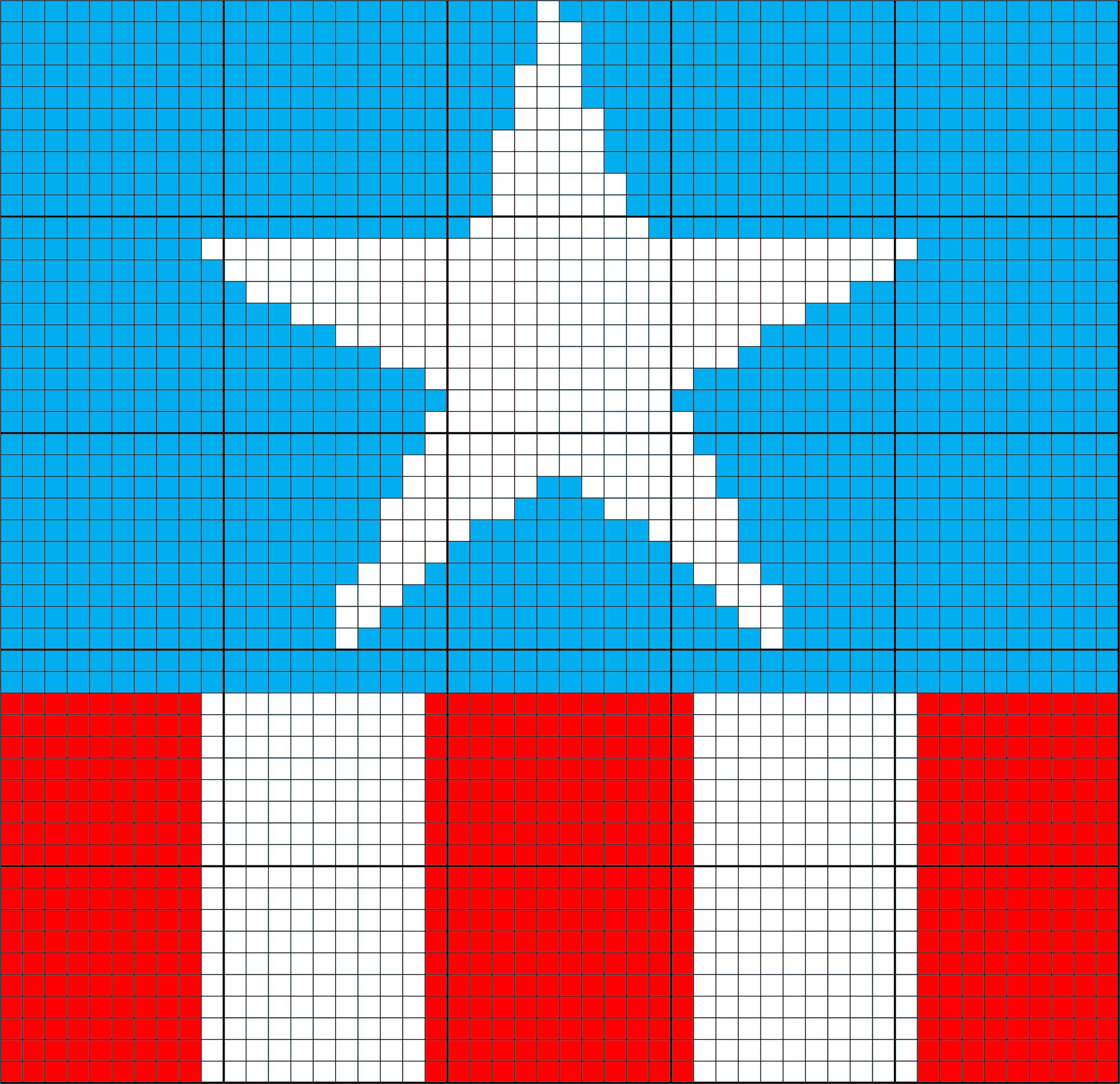 Wallpaper #BBmONo8BtGB6xQ78C6No21 Captain America Inspired Uniform 50 X 50 C2c Graph Graphgan Crochet