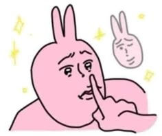 Wallpaper #nLgf2JIBJvJKYCmEN-Zo364 Pink Bunny Cute Memes Funny Memes Funny Doodles