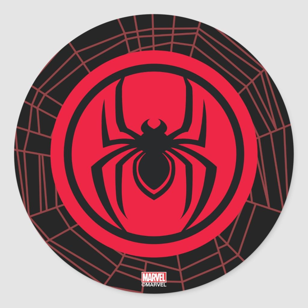 Wallpaper #pDEJNpMB5zzyi_yYZVho295 Kid Arachnid Logo Classic Round Sticker Zazzle Marvel Spiderman Art