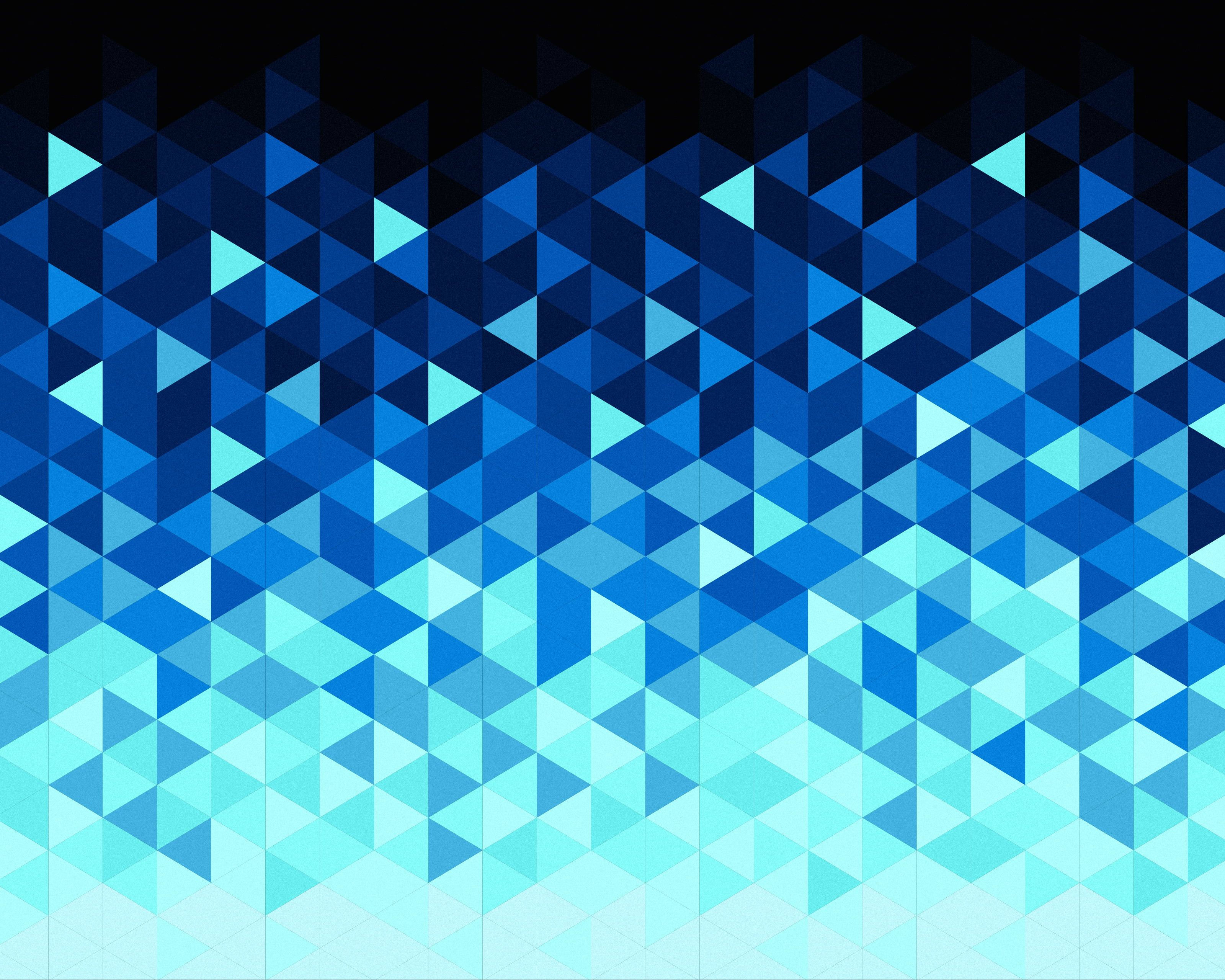 Wallpaper #cbln3ZIBJvJKYCmEEAAv132 HD Wallpaper Abstract Triangle Artistic Blue Digital Art Geometry