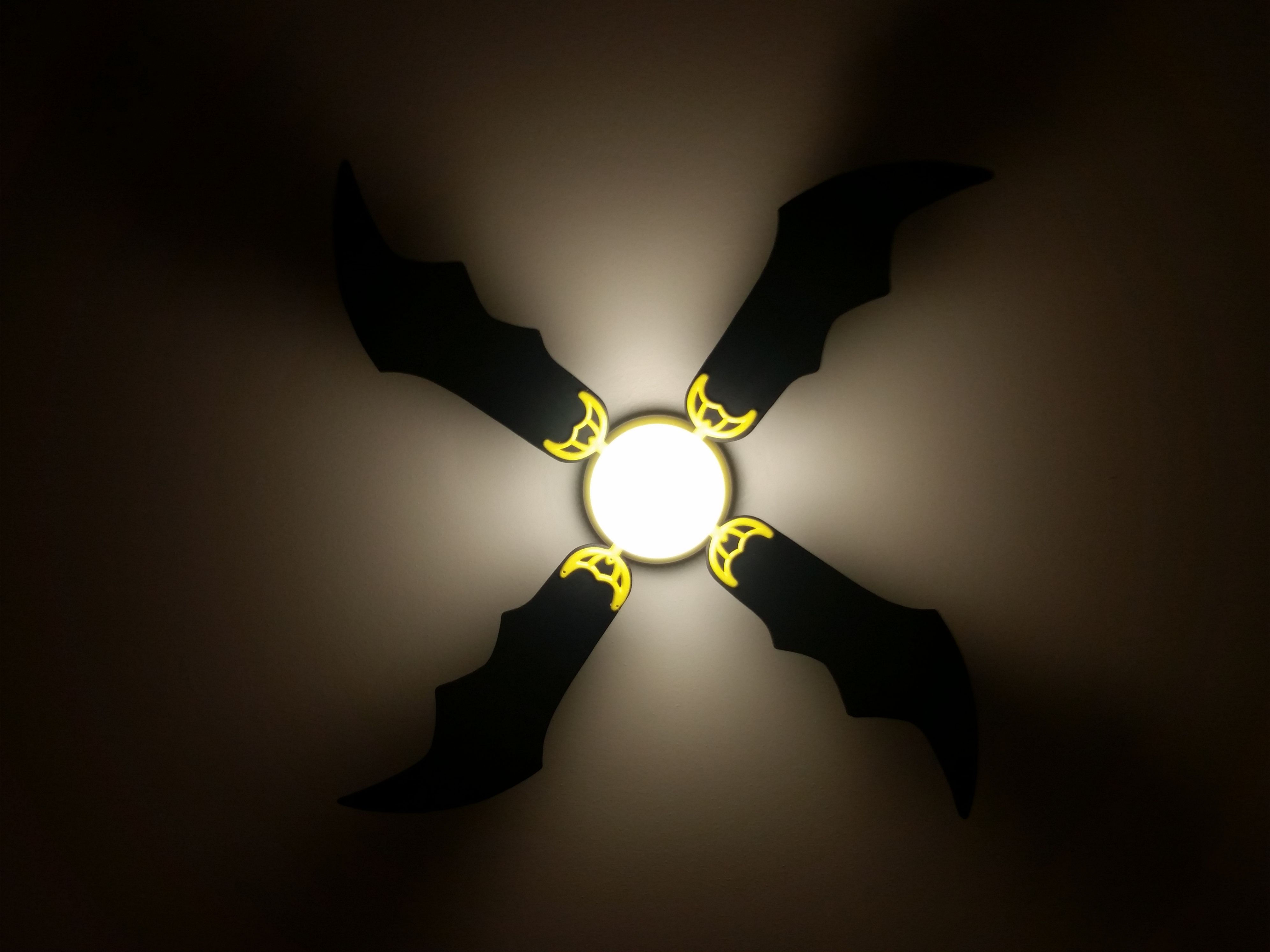 Wallpaper #QEBeMZMBJhL2WPbarMb_6 Batman Ceiling Fan with Flash on Superhero Room Superman Symbol