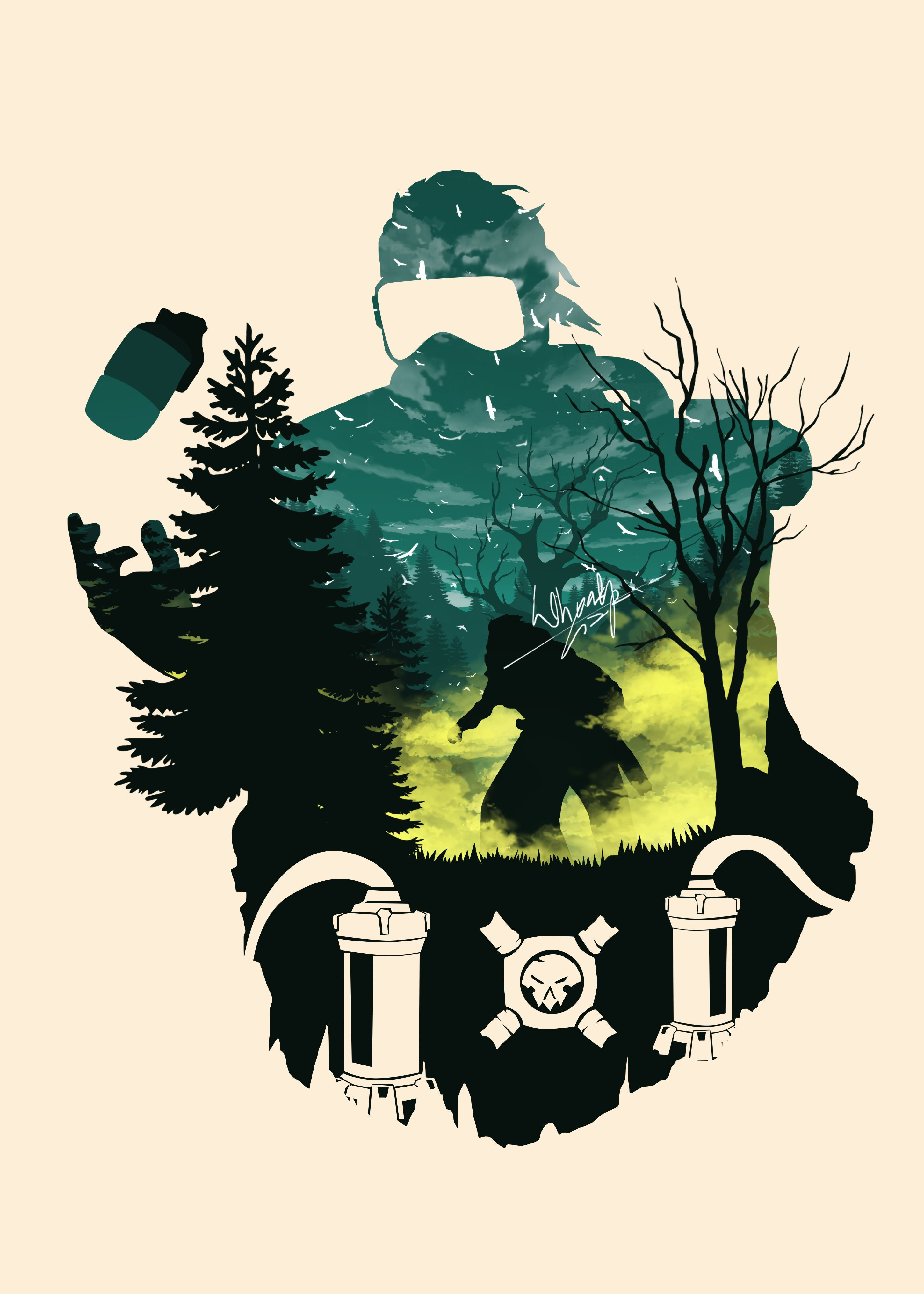Wallpaper #KgDO6o4BSdW8dNouARAQ49 Caustic Apex Legends Poster by Whyadiphew Displate Game Art Best