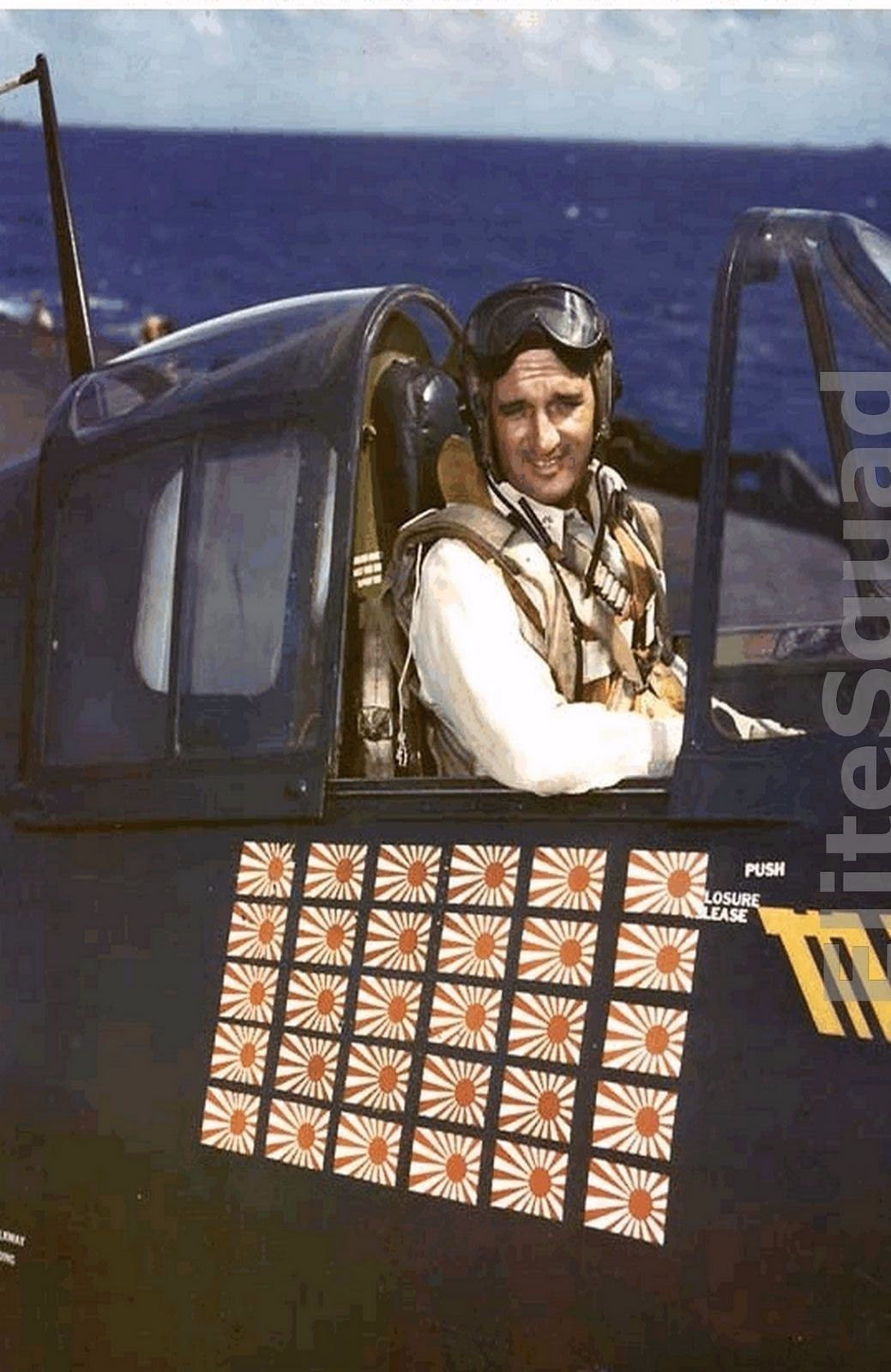 Wallpaper #xmetDJMBSpphPi3-fN8M33 Ww2 Photo the Us Navys Highest Scoring Ace Mccampbell in F6f Hellcat