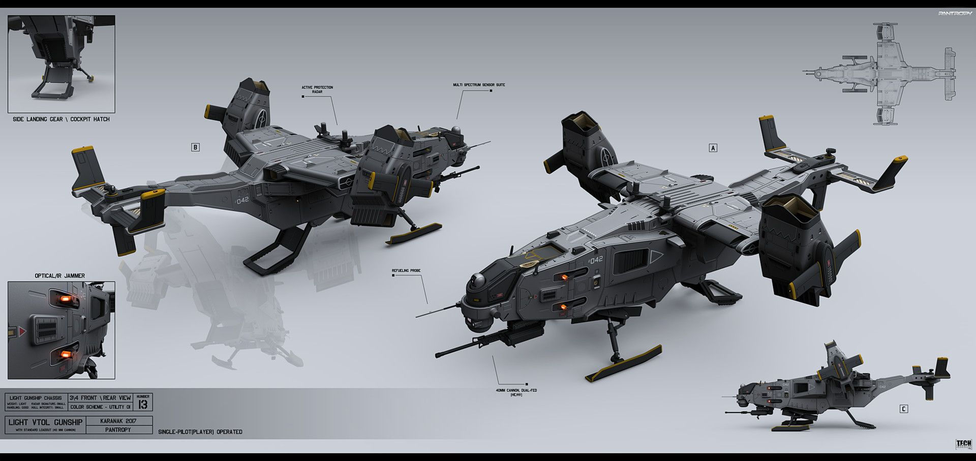 Wallpaper #X32a844Bnwiau_P6JQ2D34 Artstation Light Vtol Gunship Alexey Pyatov Gunship Concept