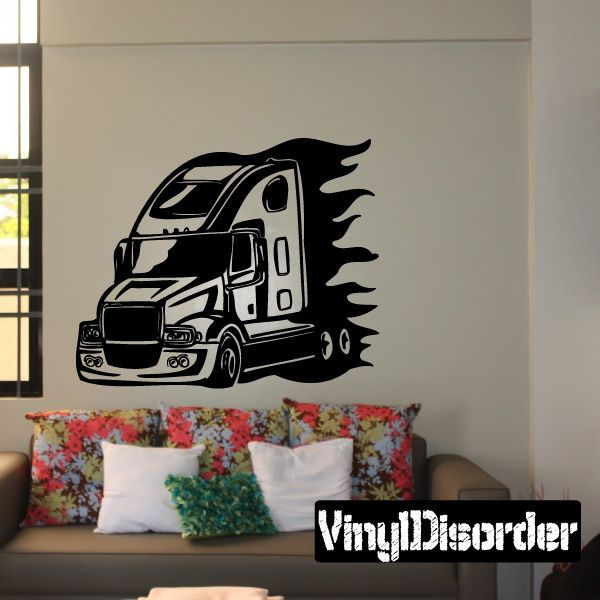 Wallpaper #rbg73JIBJvJKYCmEZfqB161 Semi Truck Wall Decal Vinyl Decal Car Decal DC 035 Vinyl Wall