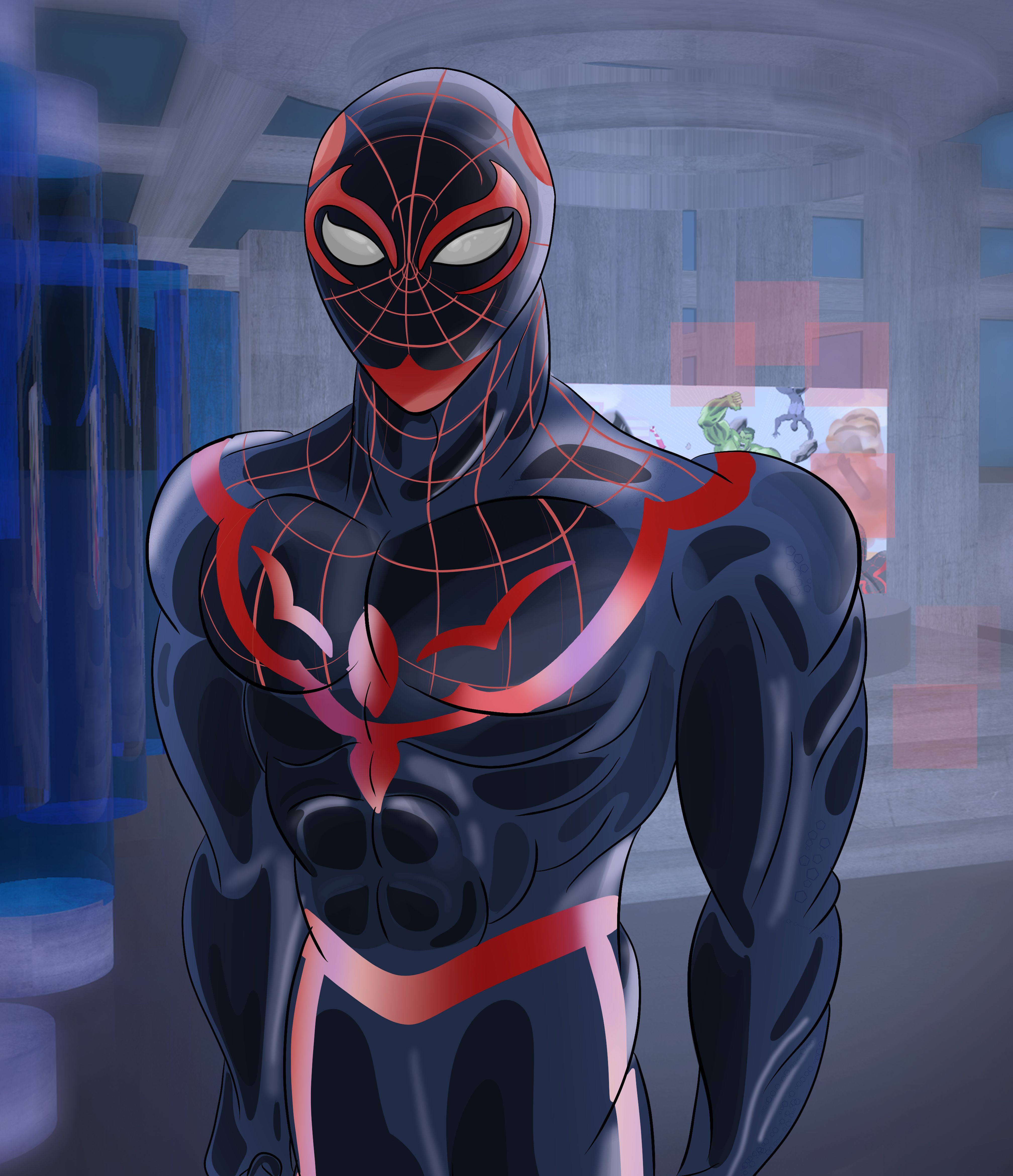 Wallpaper #QiwuSZMB0E1QgA7wj_Jf24 Miles is an Older Alternative Version of Spider Man We All Know and