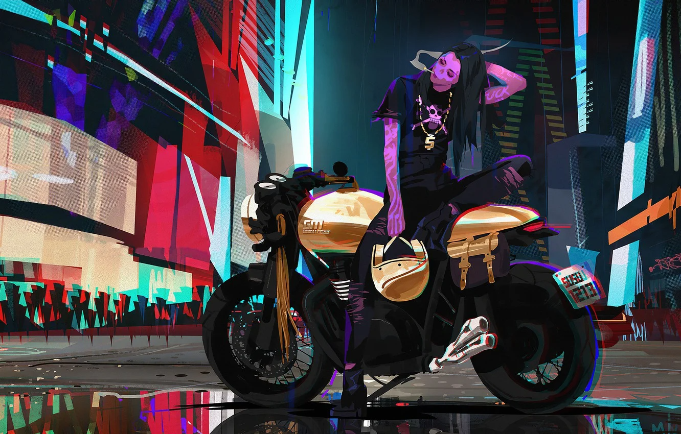 Wallpaper #3mf565IBSpphPi3-3E9y138 Cyberpunk Motorcycle Desktop Wallpapers Wallpaper Cave Dibujos De