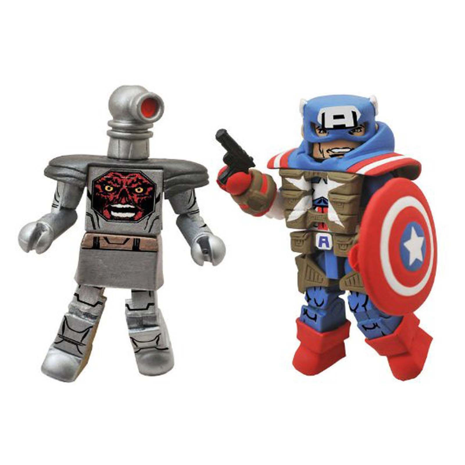 Wallpaper #b0UCqY4B7YBJg1BVrac514 Minimates Marvel Fighting Captain America Robot Red Skull Figure Set