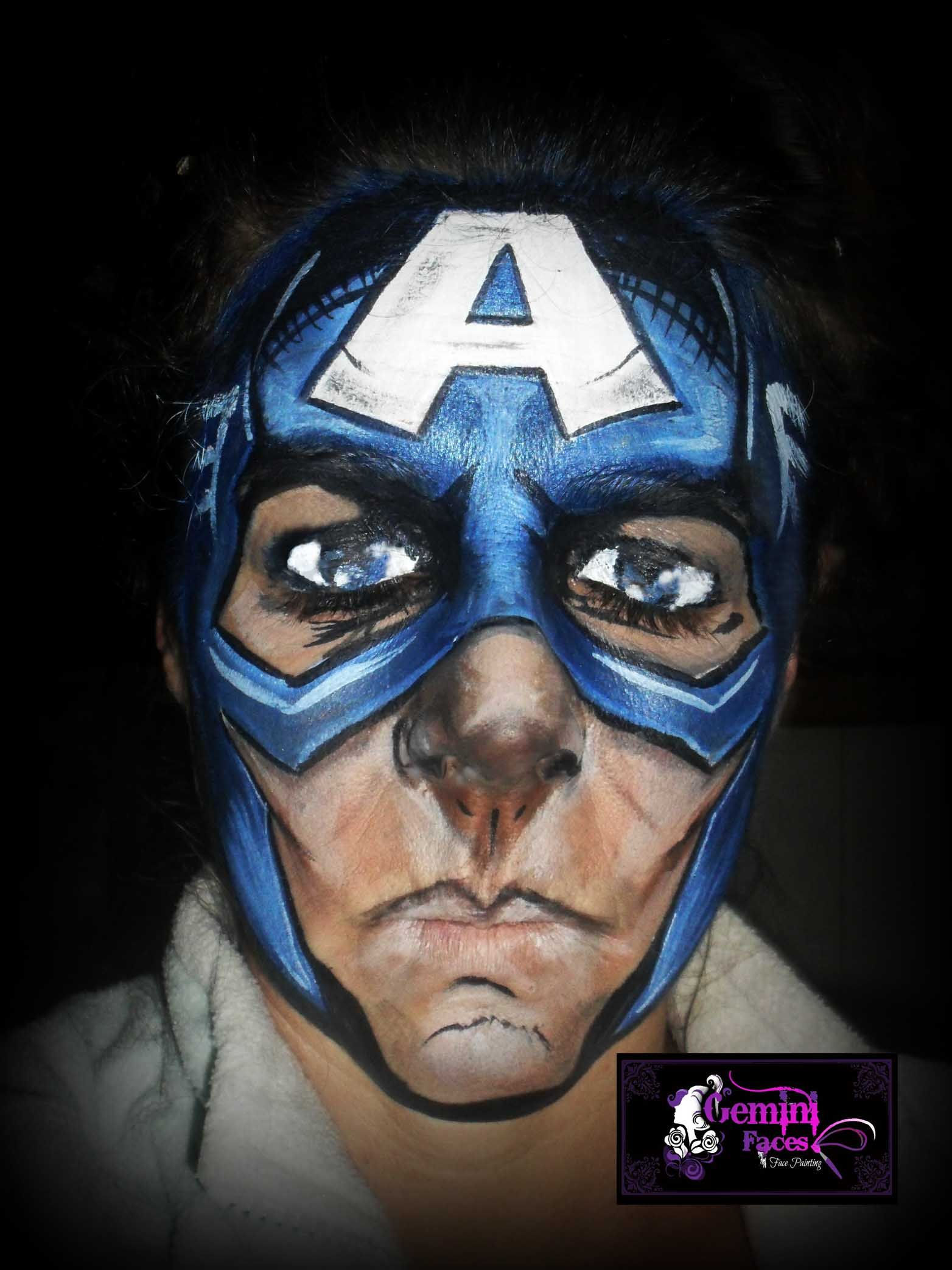 Wallpaper #-3McgI4BFI5NbQksWxfw30 Cartoon Captain America Face Painting Face Characters Face